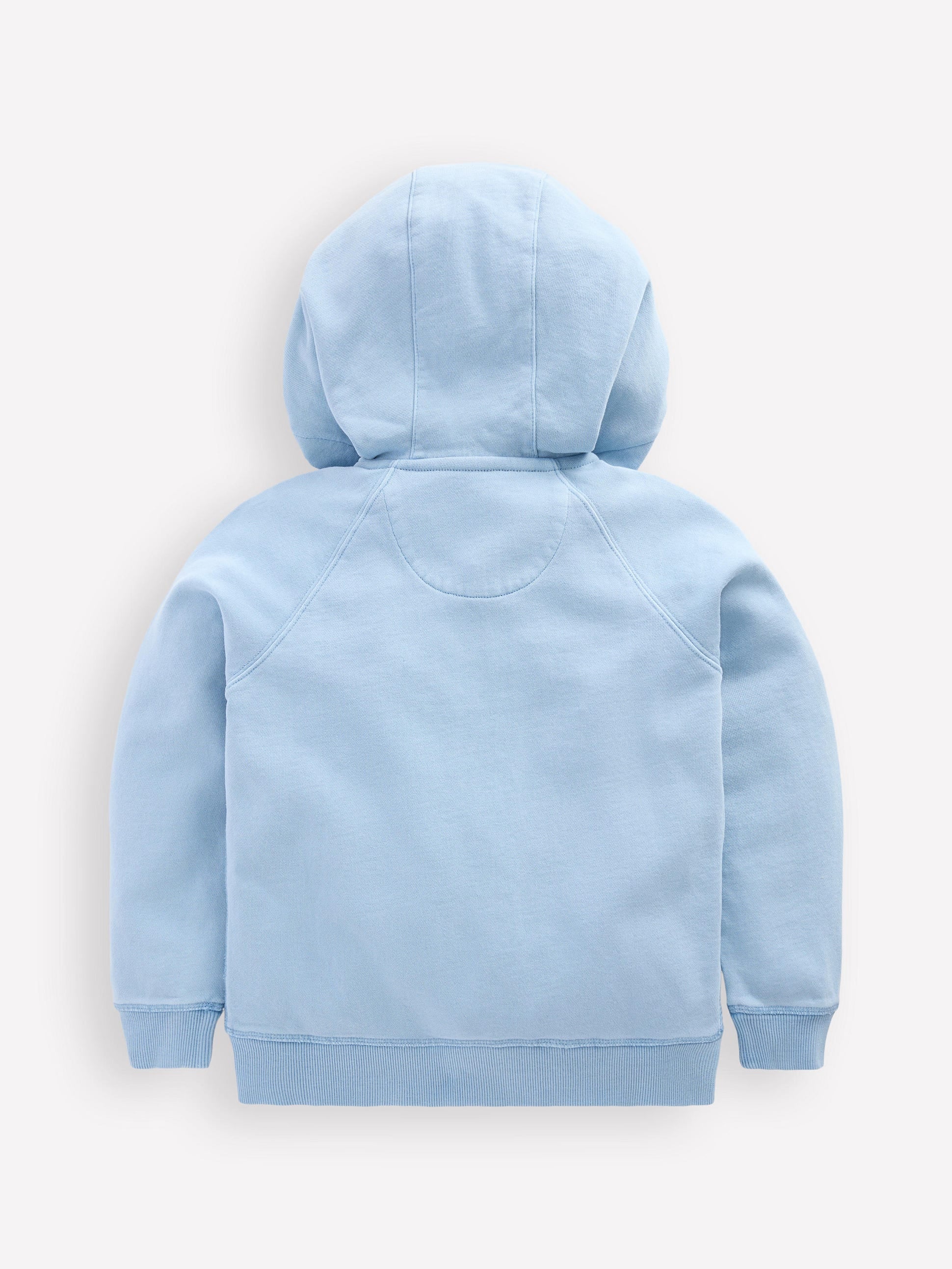 Garment Dye Zip Up Hoodie-Glacier Blue-2