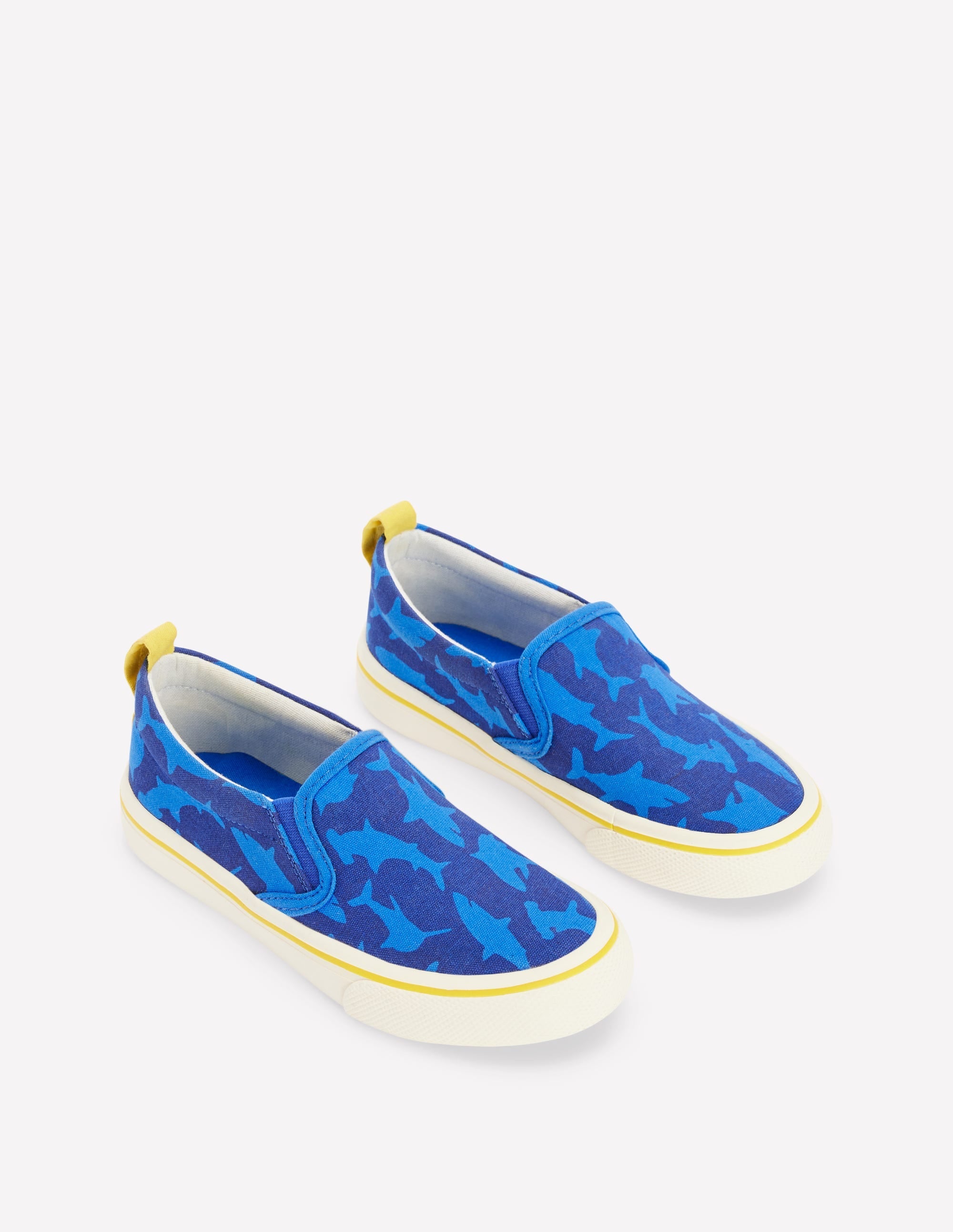 Canvas Slip-Ons-Starboard Blue Sharks - Image 3