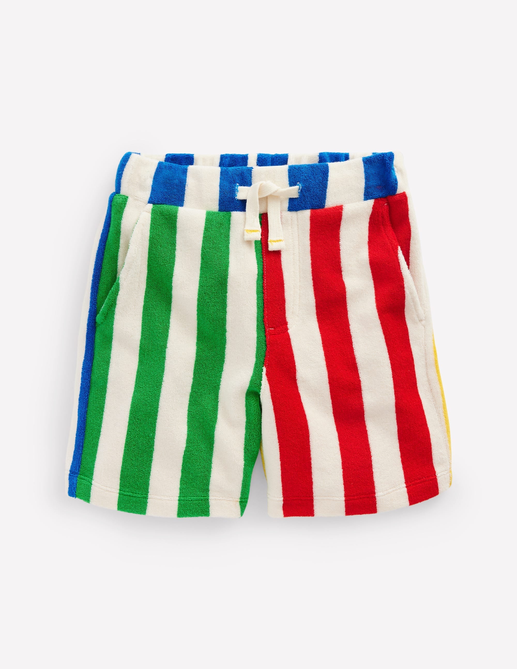 Towelling Shorts-Hotch Potch Stripe - Image 1