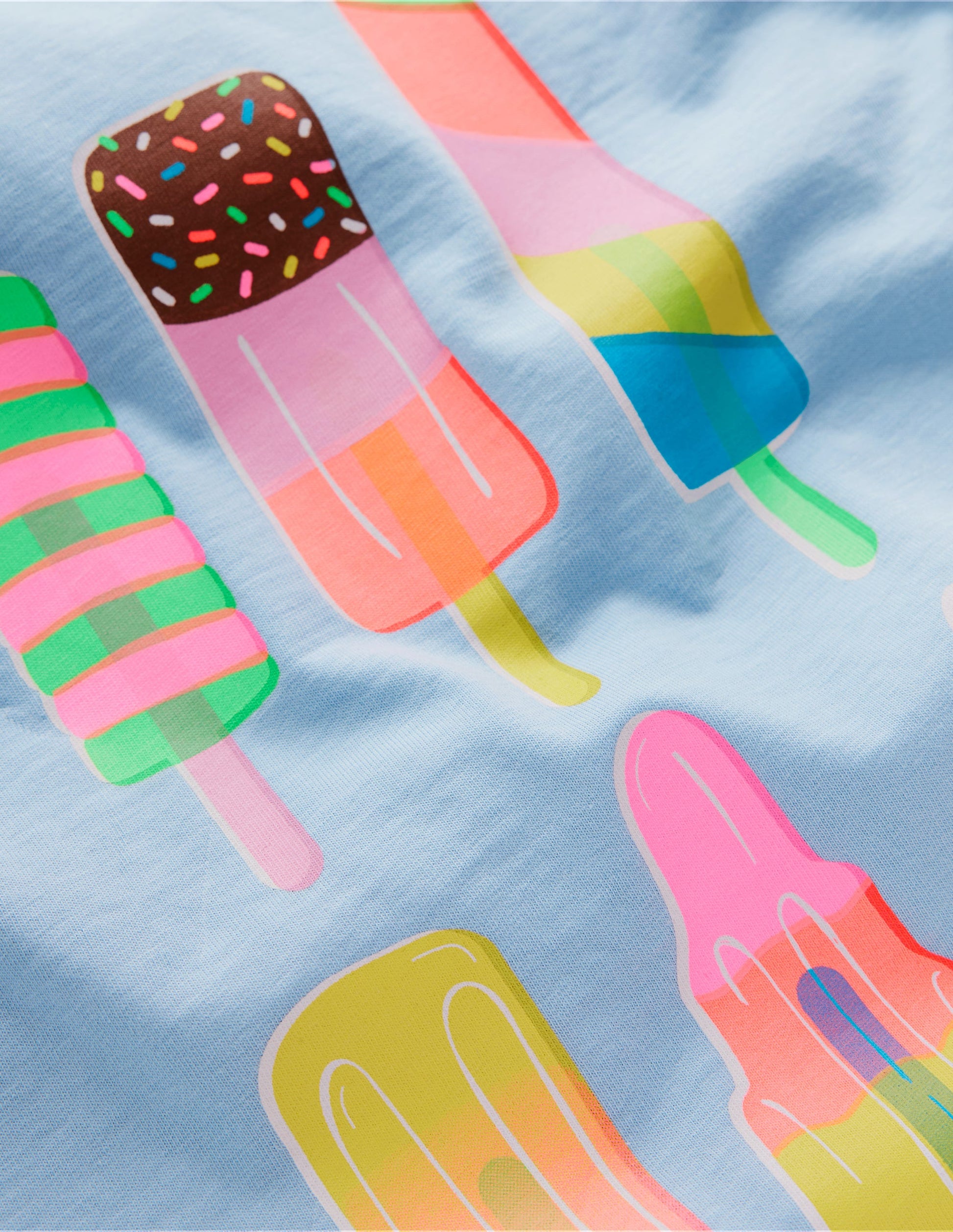 Short Sleeve Riso T-Shirt-Glacier Blue Ice Cream-3