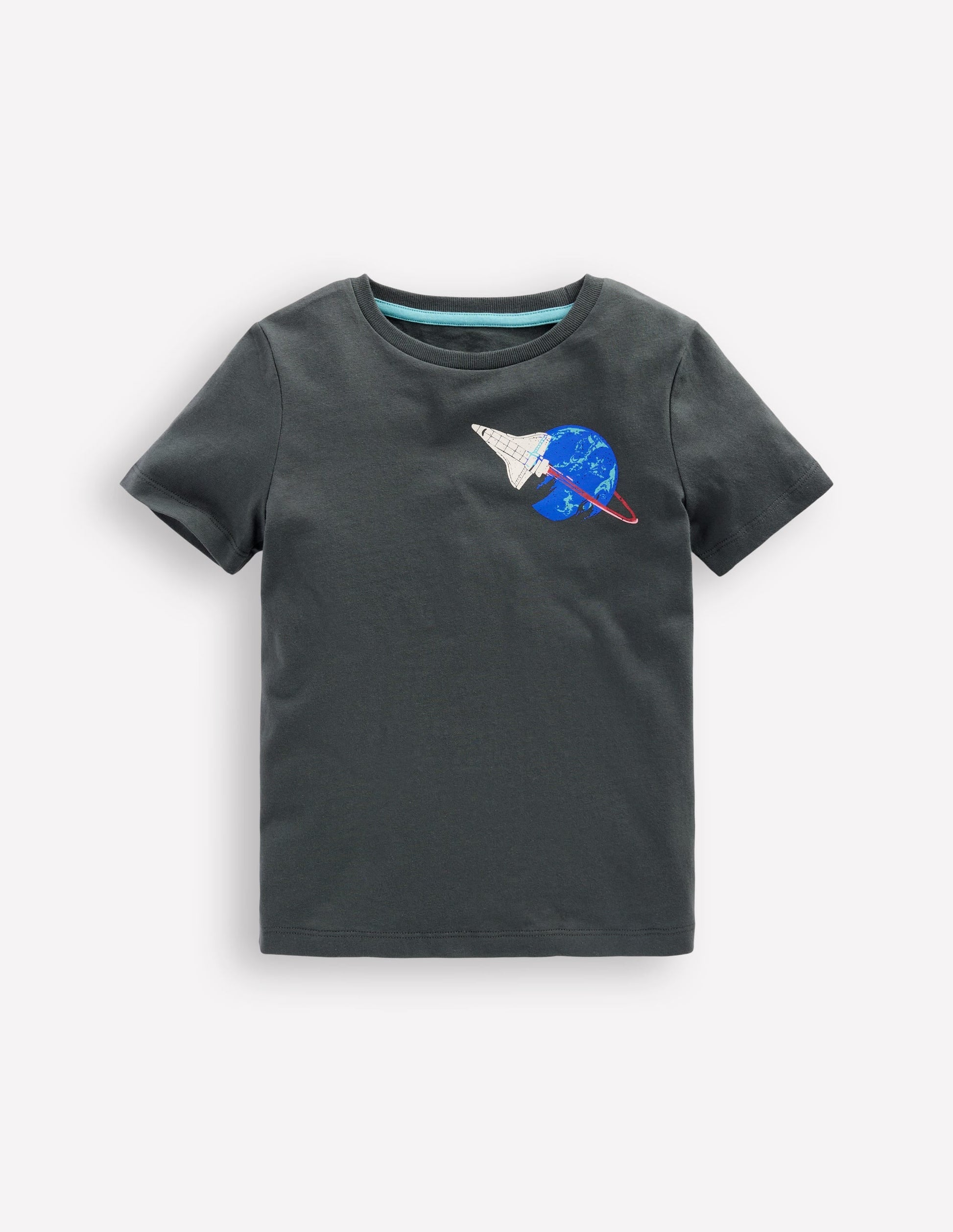 Front & Back Printed T-shirt-Smoke Space-1