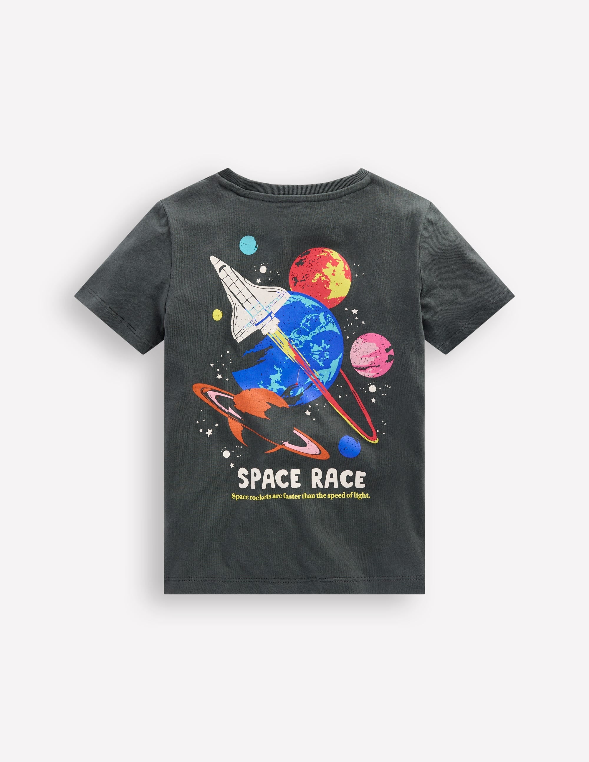 Front & Back Printed T-shirt-Smoke Space - Image 2