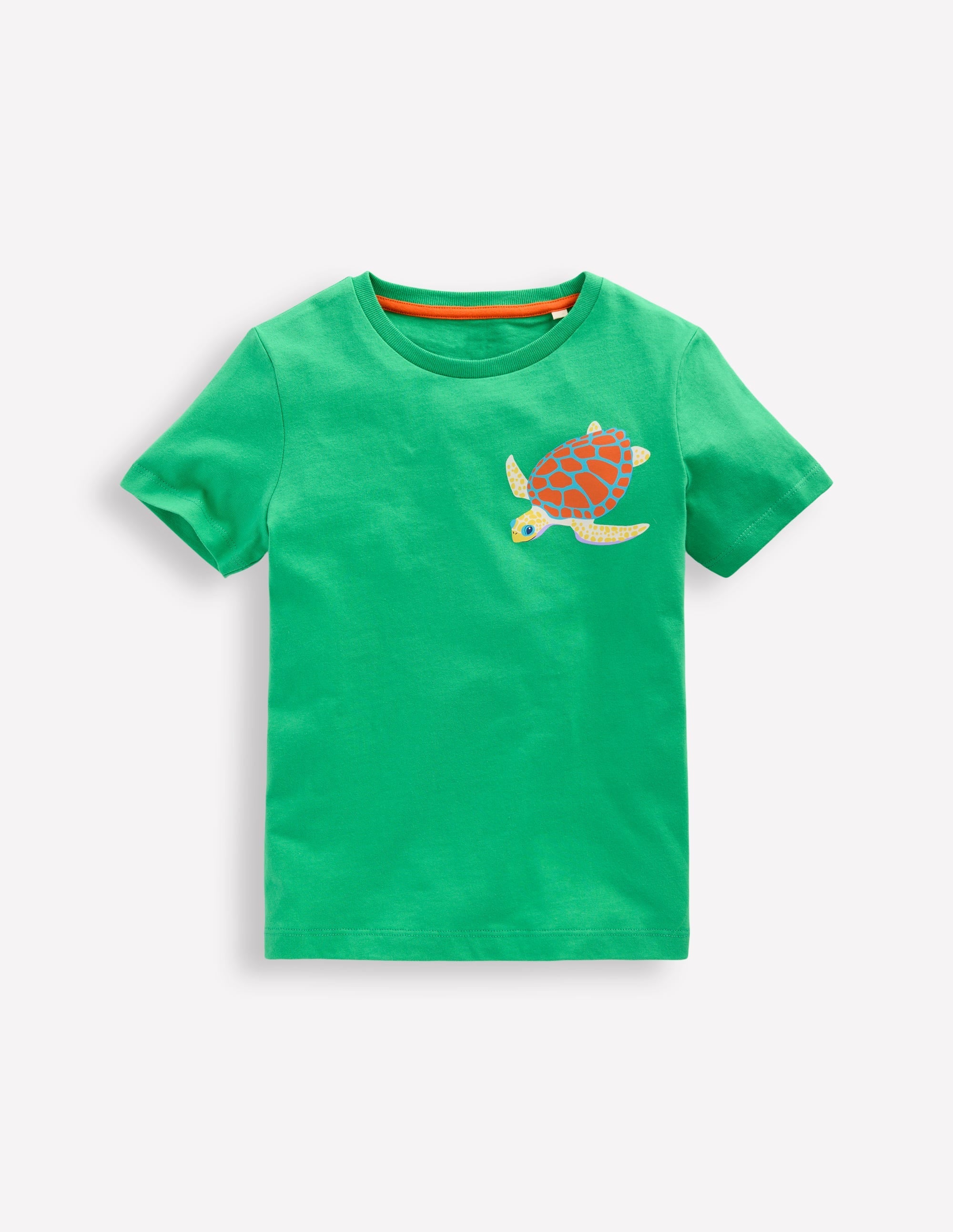 Front & Back Printed T-shirt-Aquamarine Blue Turtles - Image 1