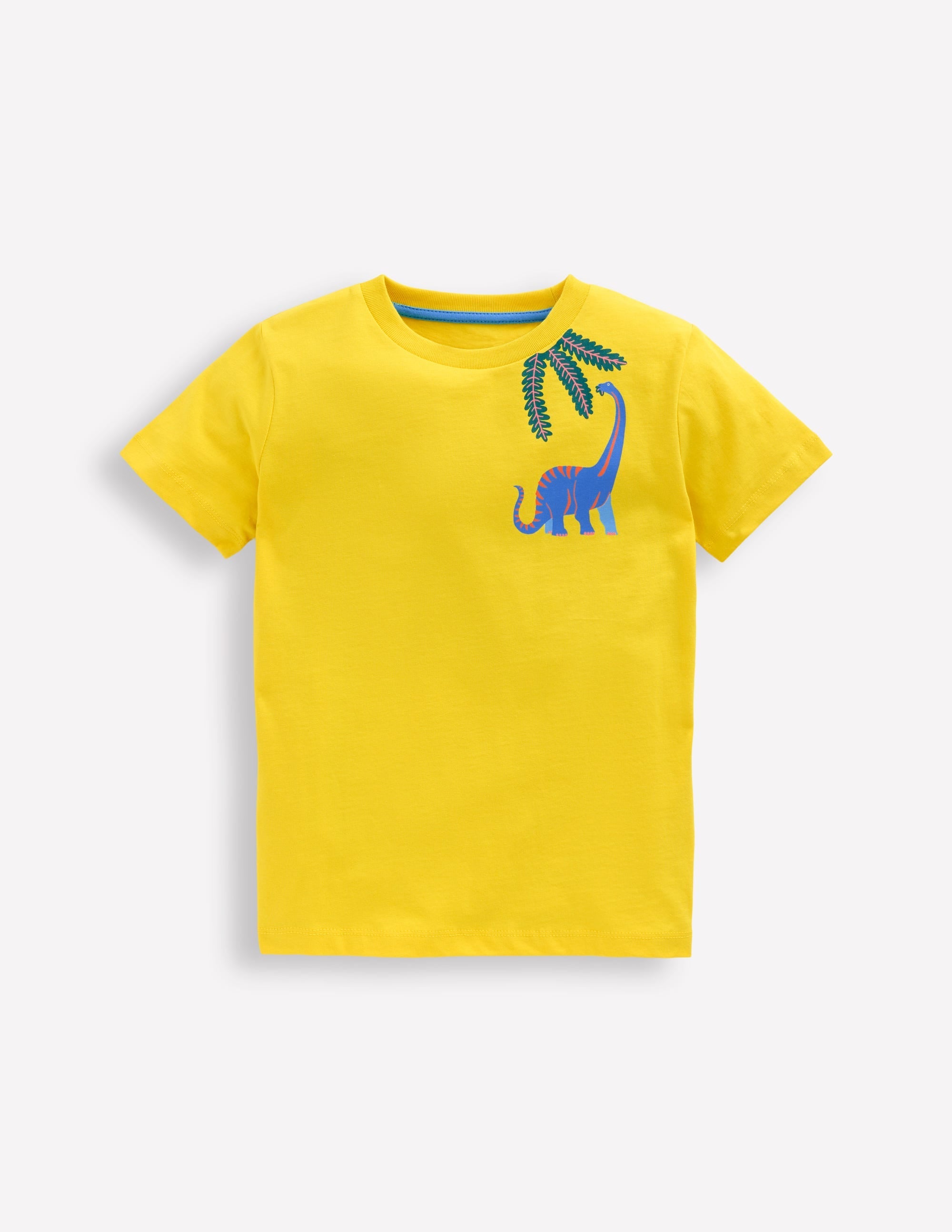 Front & Back Printed T-shirt-Pineapple Yellow Dino - Image 1