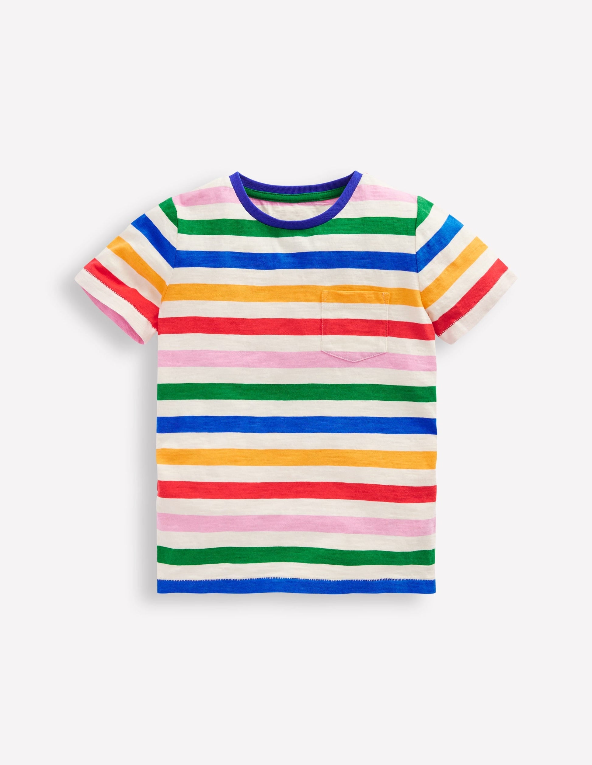 Everyday Short Sleeve T-Shirt-Rainbow Stripe-1