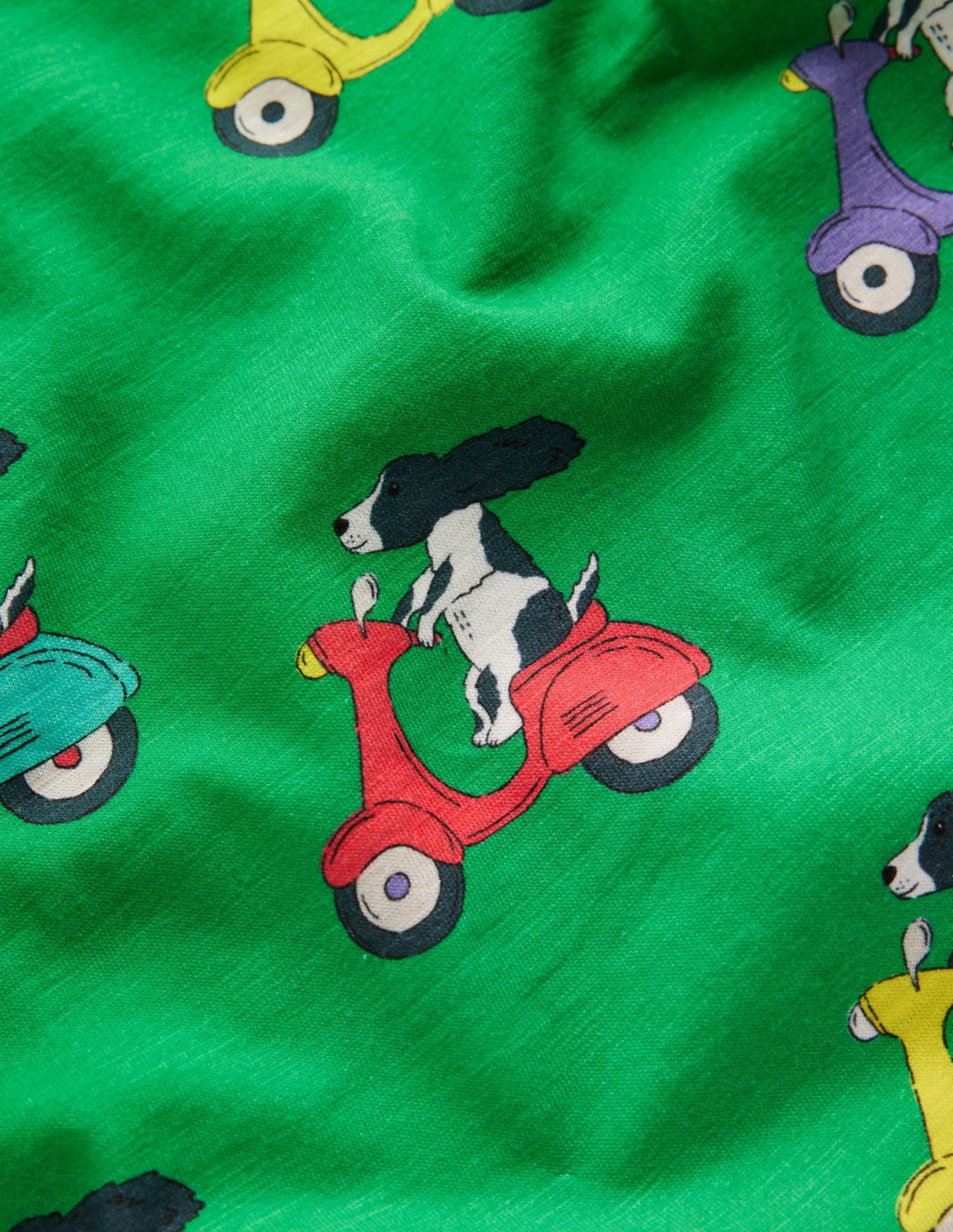 All-Over Printed T-Shirt-Sapling Green Puppy Scooter - Image 3