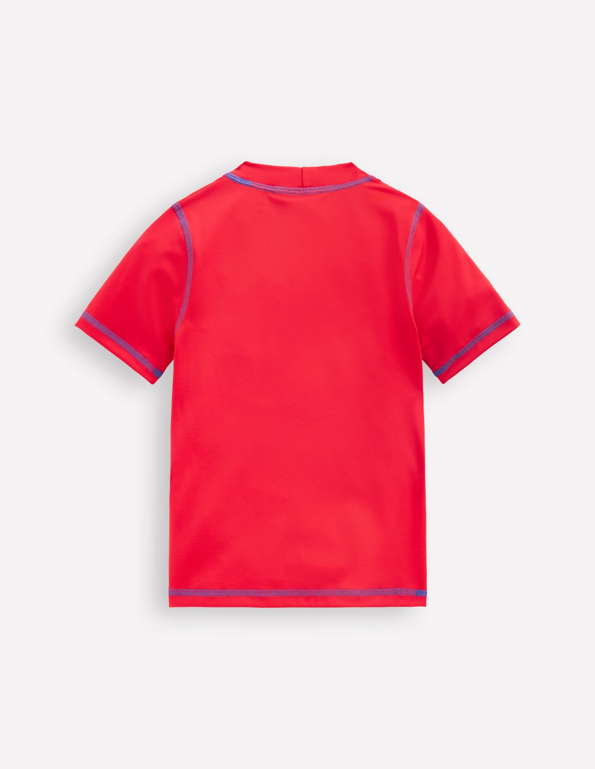 Short Sleeve Rash Vest-Poppy Red-2