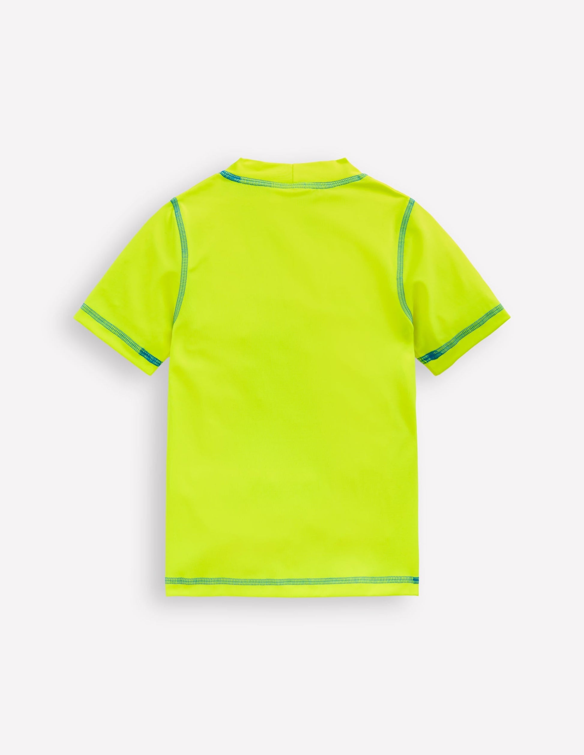 Short Sleeve Rash Vest-Acid Yellow-2