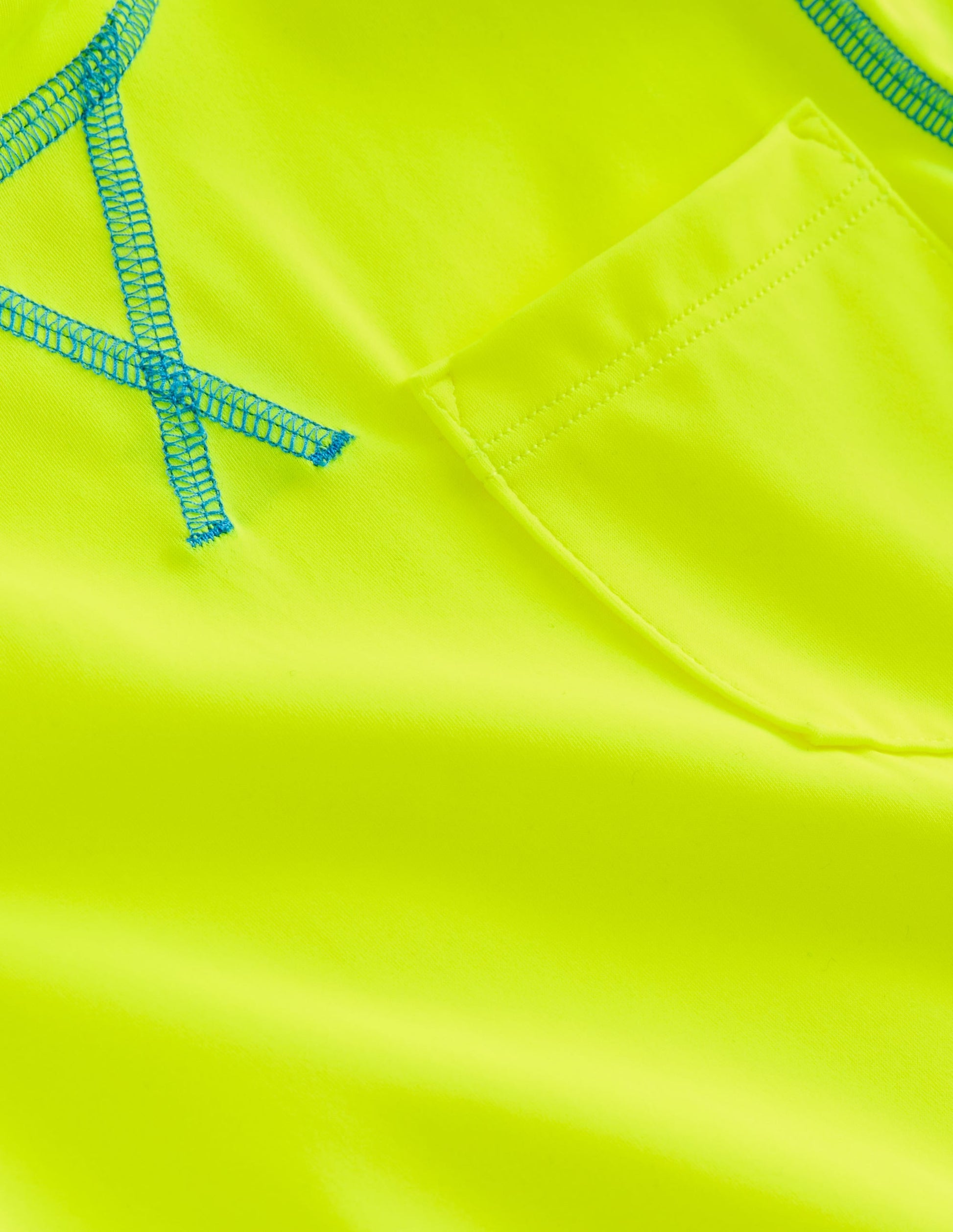 Short Sleeve Rash Vest-Acid Yellow-3