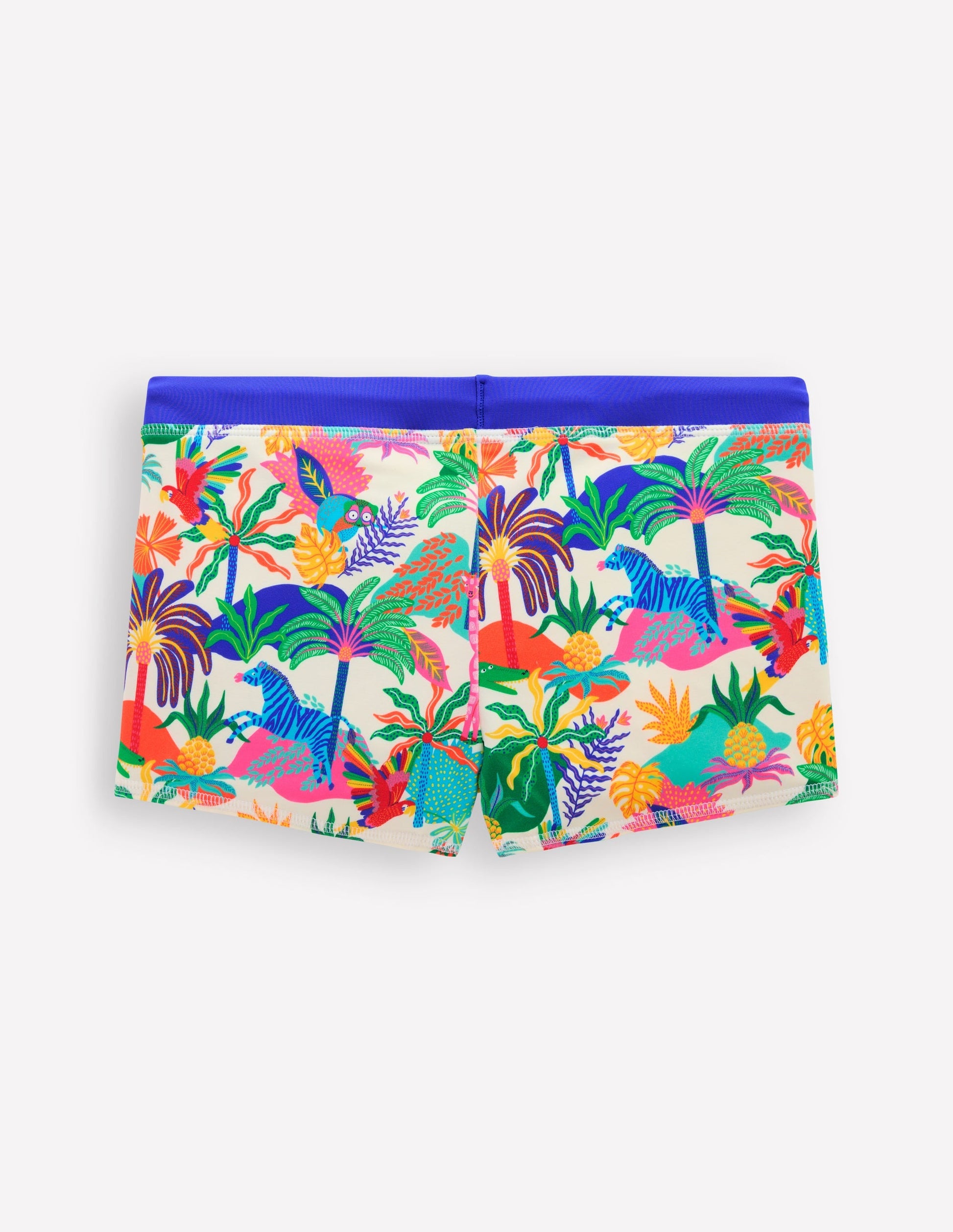 Swim Trunks-Ivory Multi Jungle-2