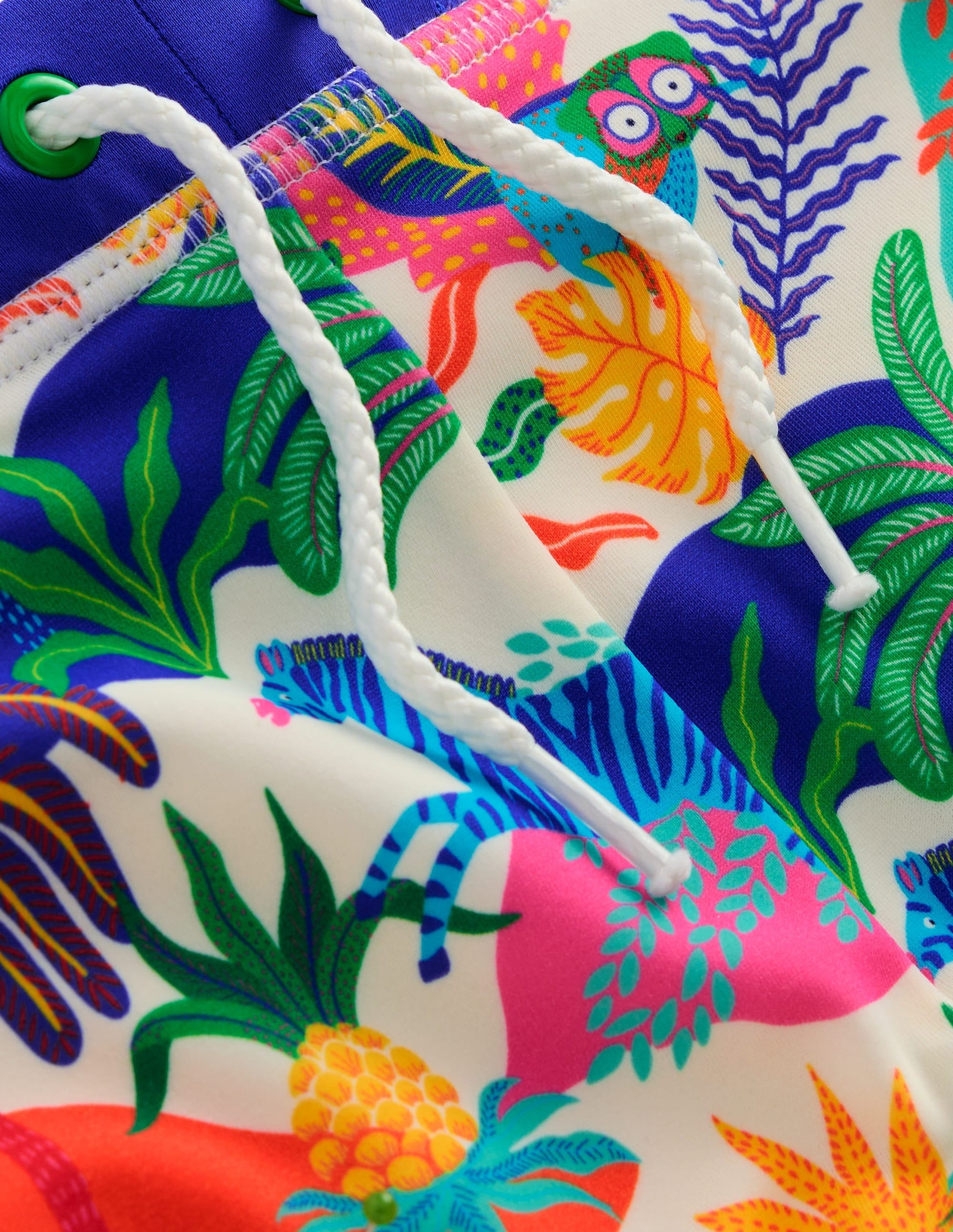 Swim Trunks-Ivory Multi Jungle-3