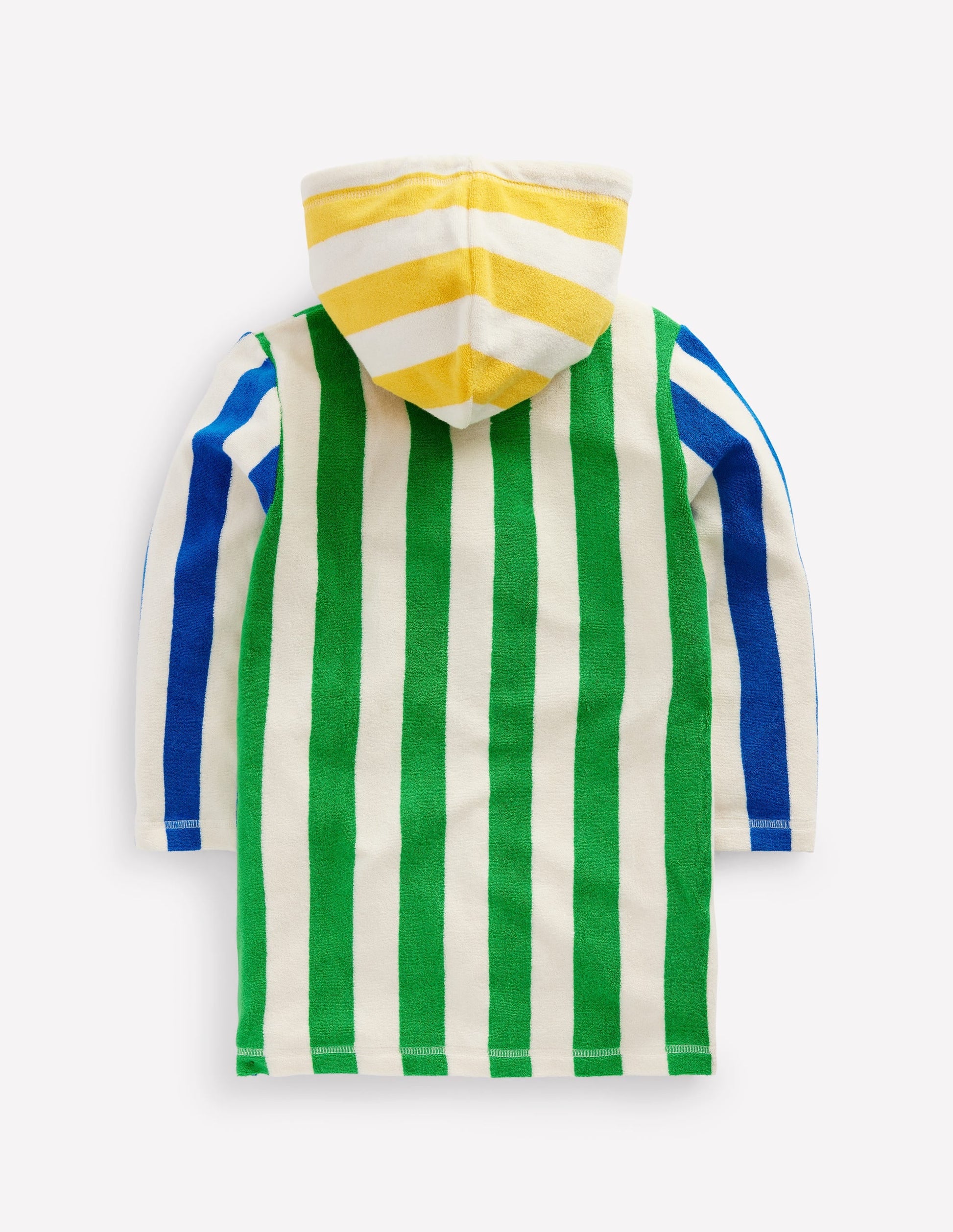 Towelling Zip-Up Throw-On-Highland Green Colourblock-4
