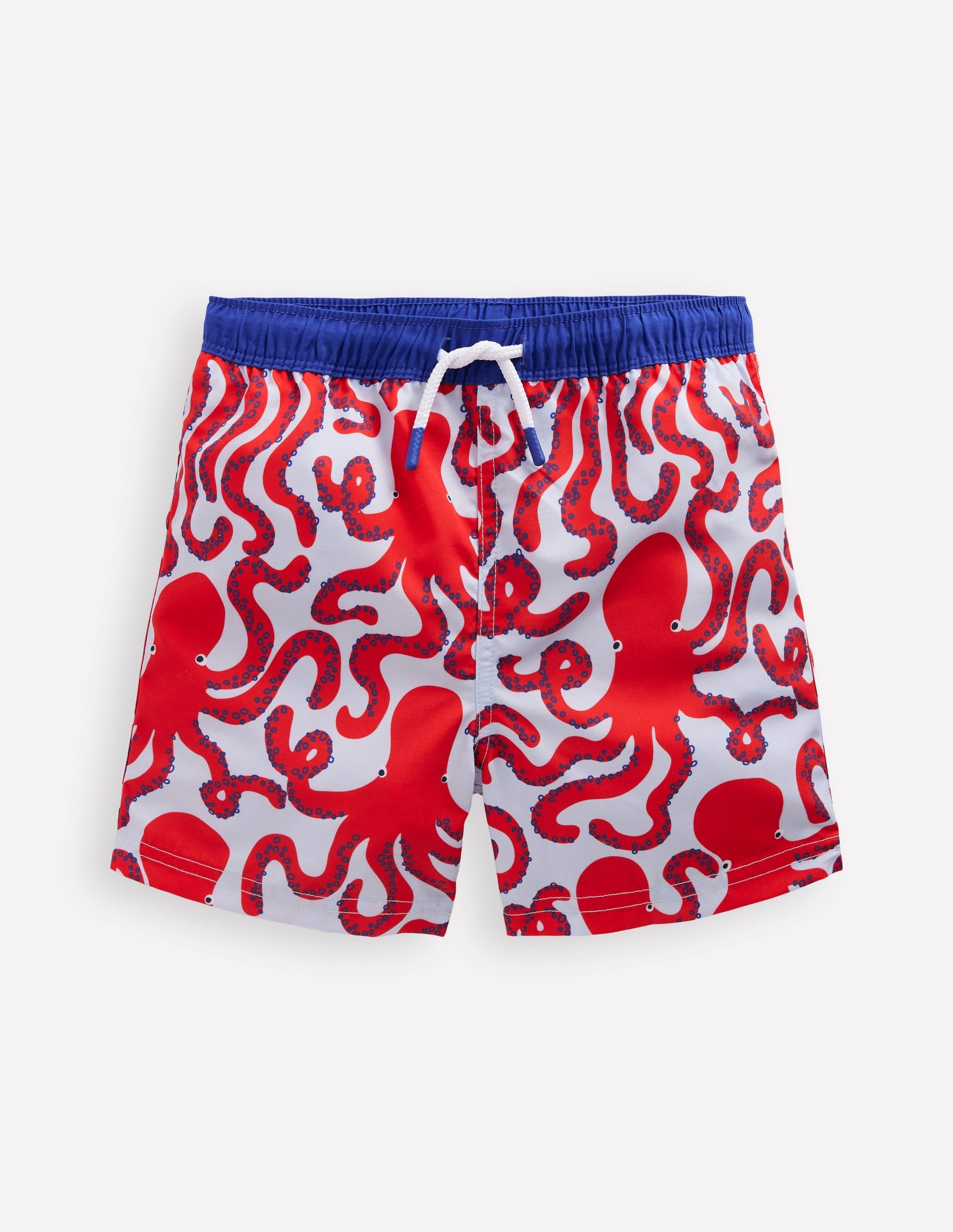 Swim Shorts-Misty Blue Octopus-1