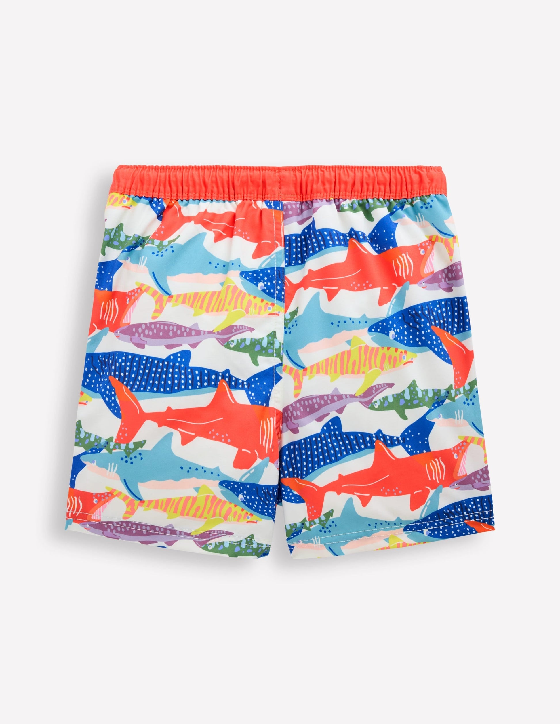 Swim Shorts-Ivory Riso Shark-2