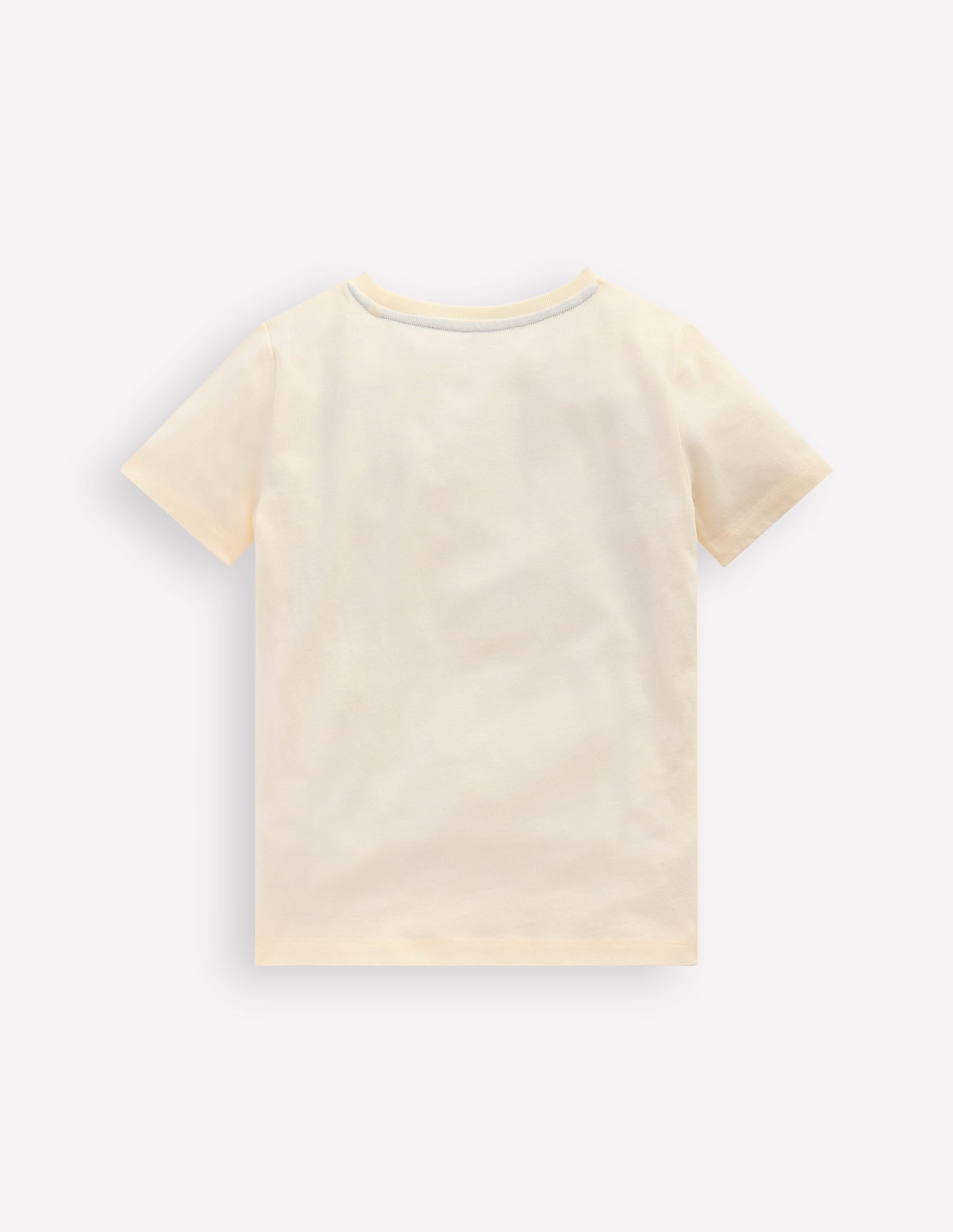 Short Sleeve Bouclé T-shirt-Soft Ivory Big Cats-2