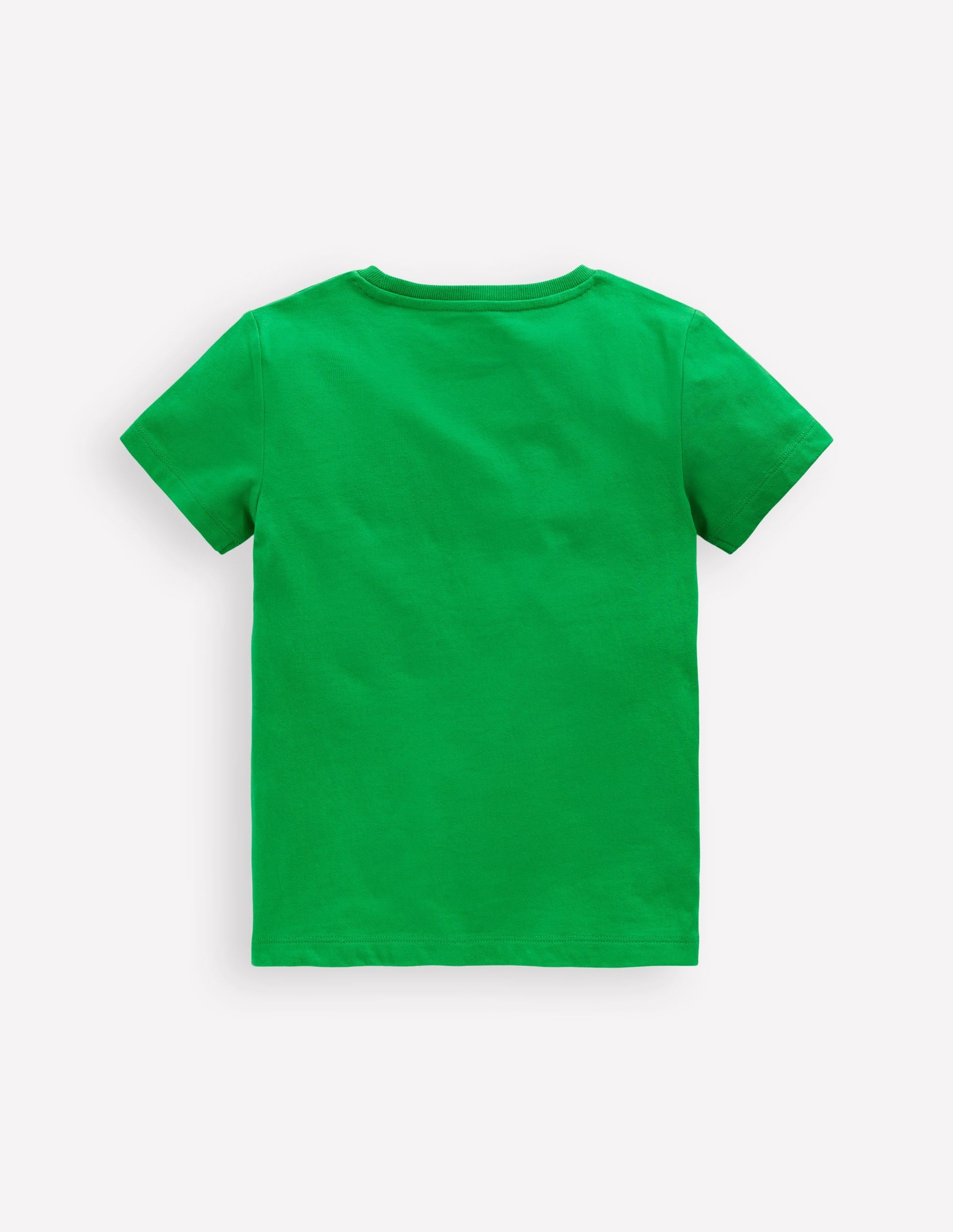Short Sleeve Bouclé T-shirt-Green Construction Vehicles-2