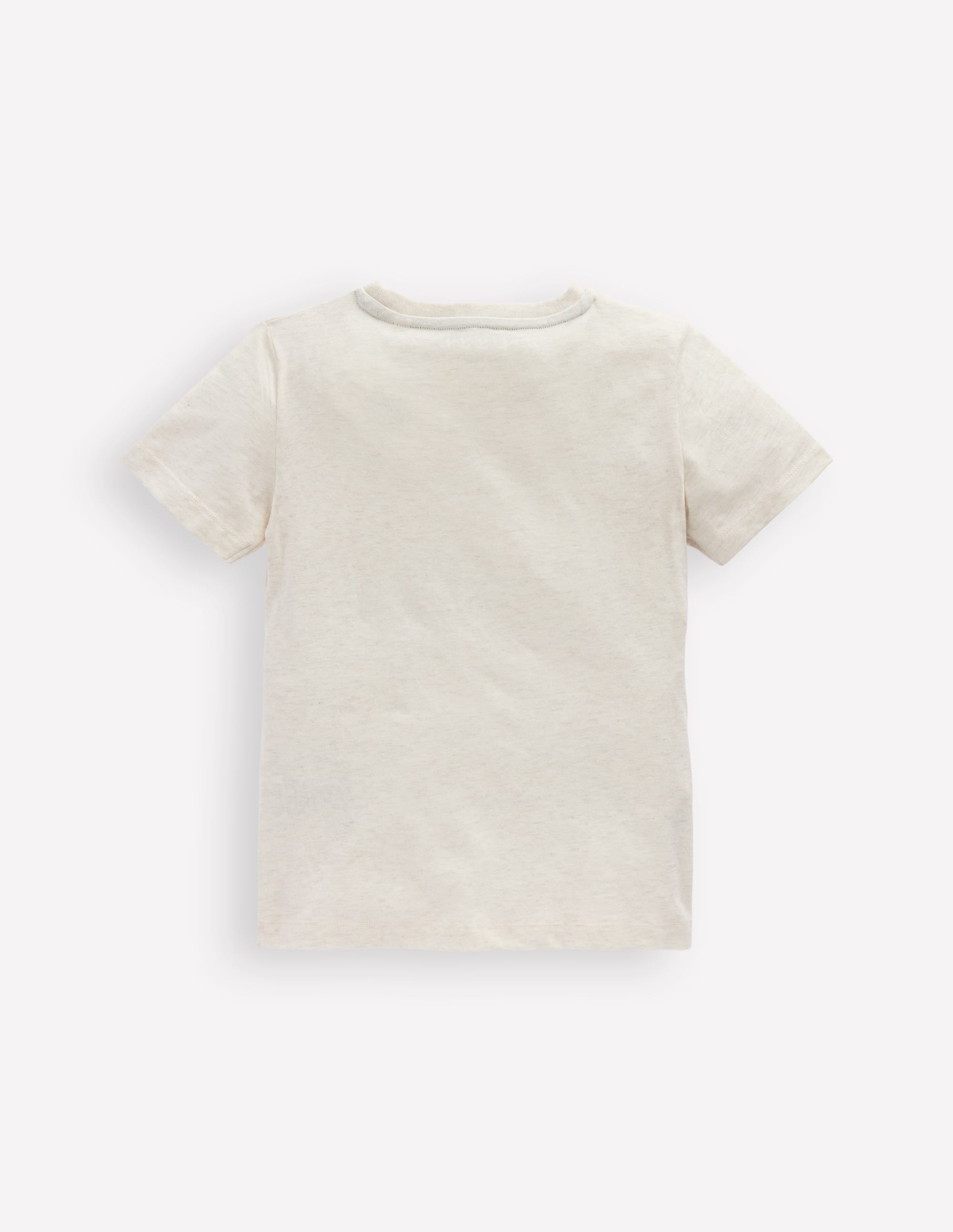 Short Sleeve Bouclé T-shirt-Ivory Sharks - Image 3