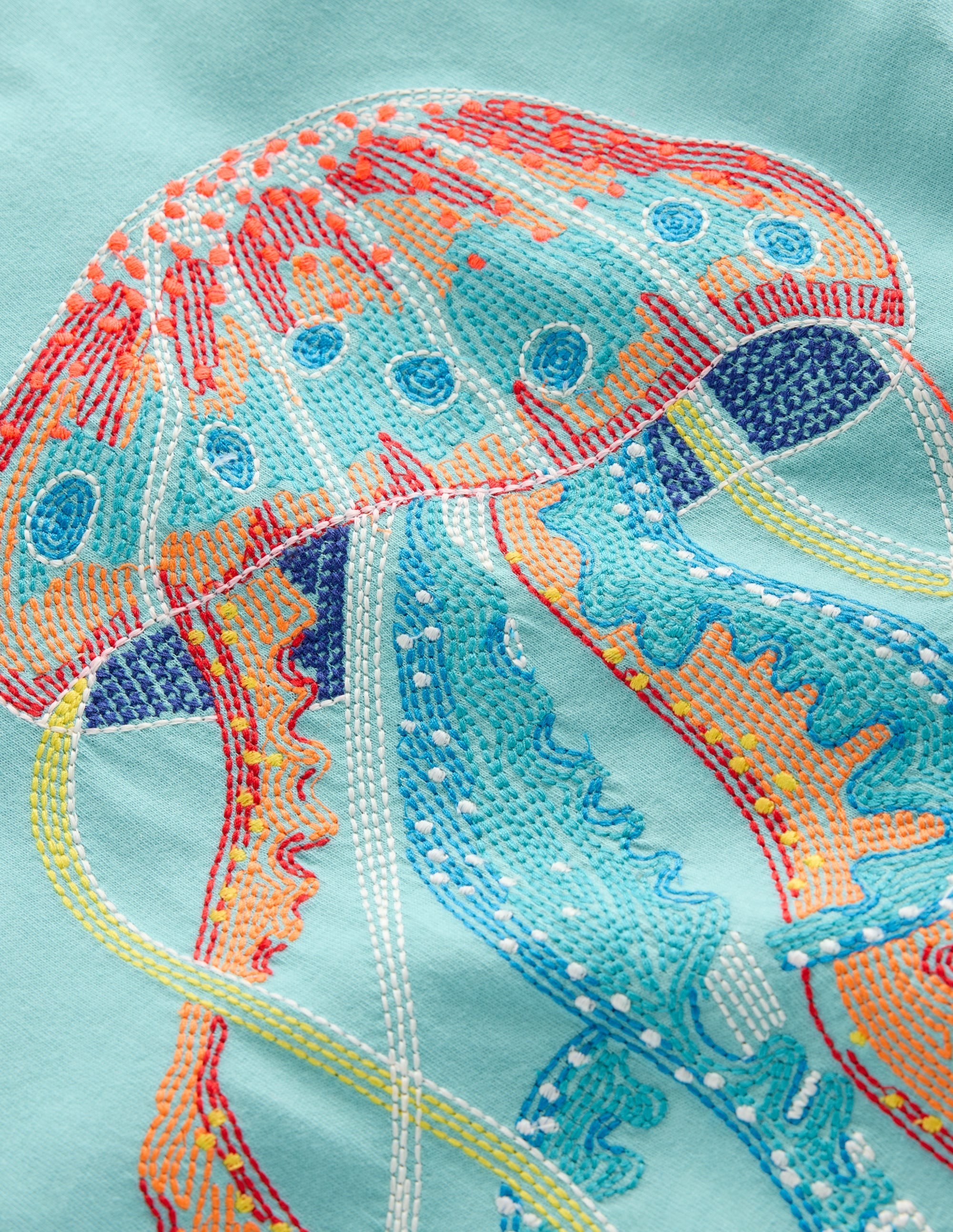 Glow Superstitch T-Shirt-Caribbean Blue Jellyfish - Image 4