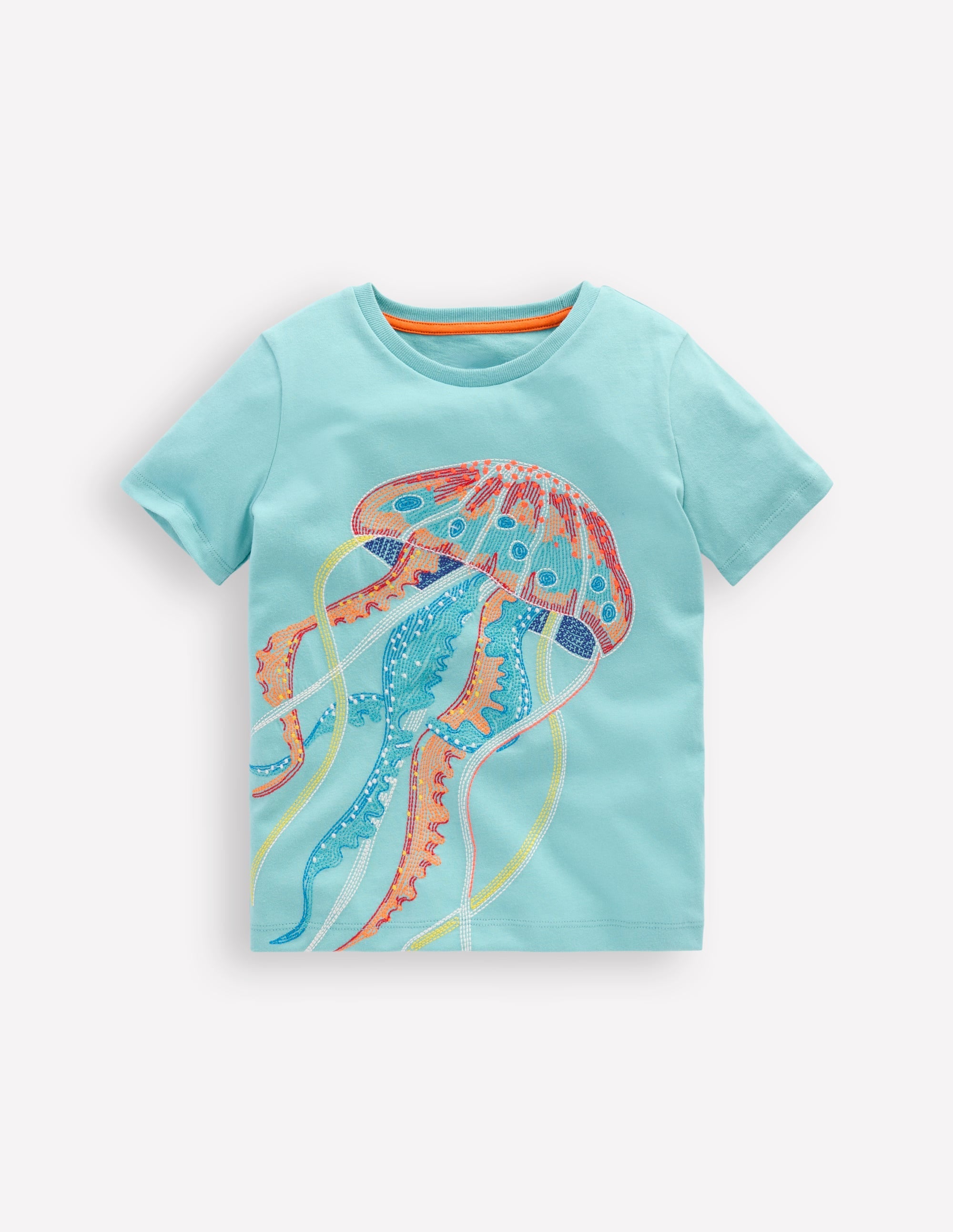 Glow Superstitch T-Shirt-Caribbean Blue Jellyfish - Image 2