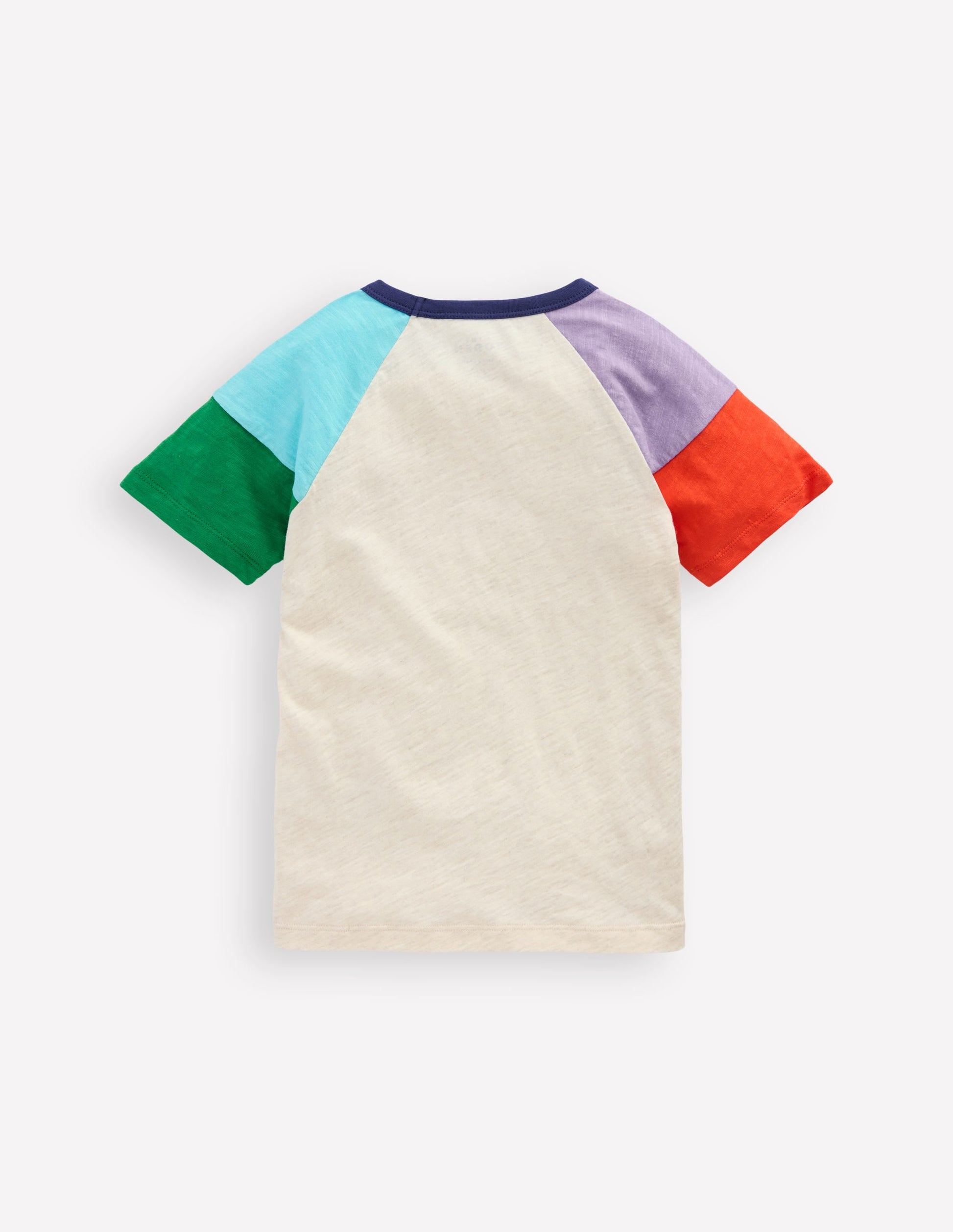 Short Sleeve Raglan T-Shirt-Oatmeal-2