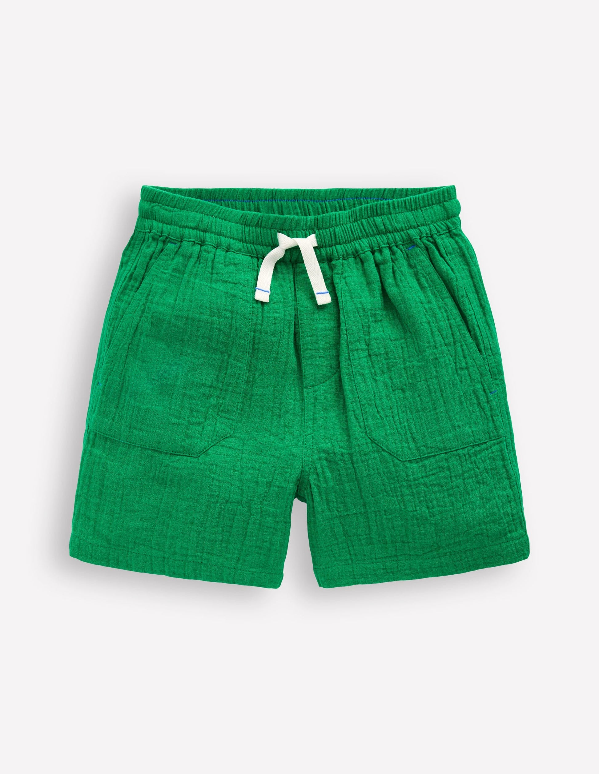Double Cloth Shorts-Rich Emerald-1