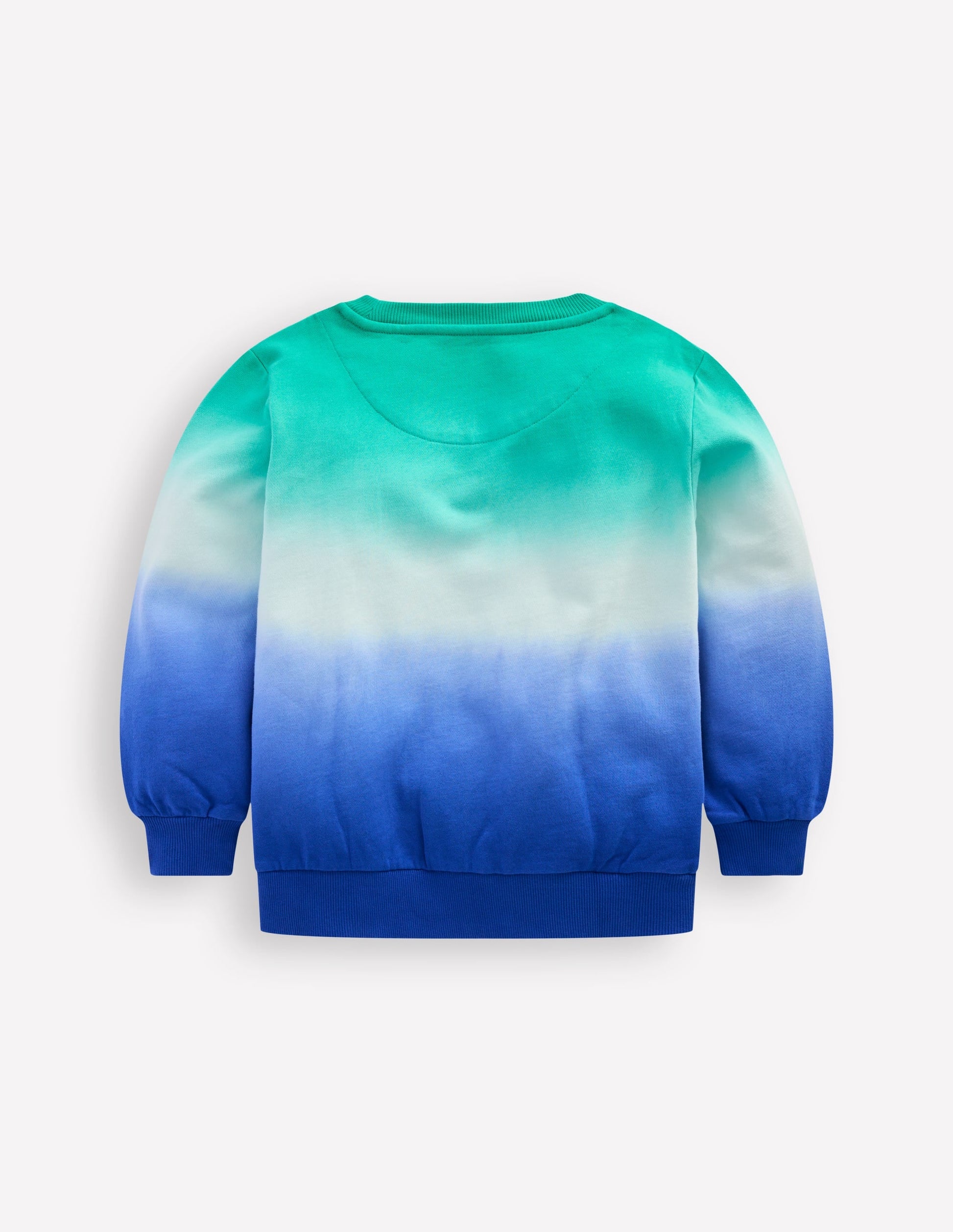 Tie Dye Sweatshirt-Bright Blue/ Aquamarine Blue-2