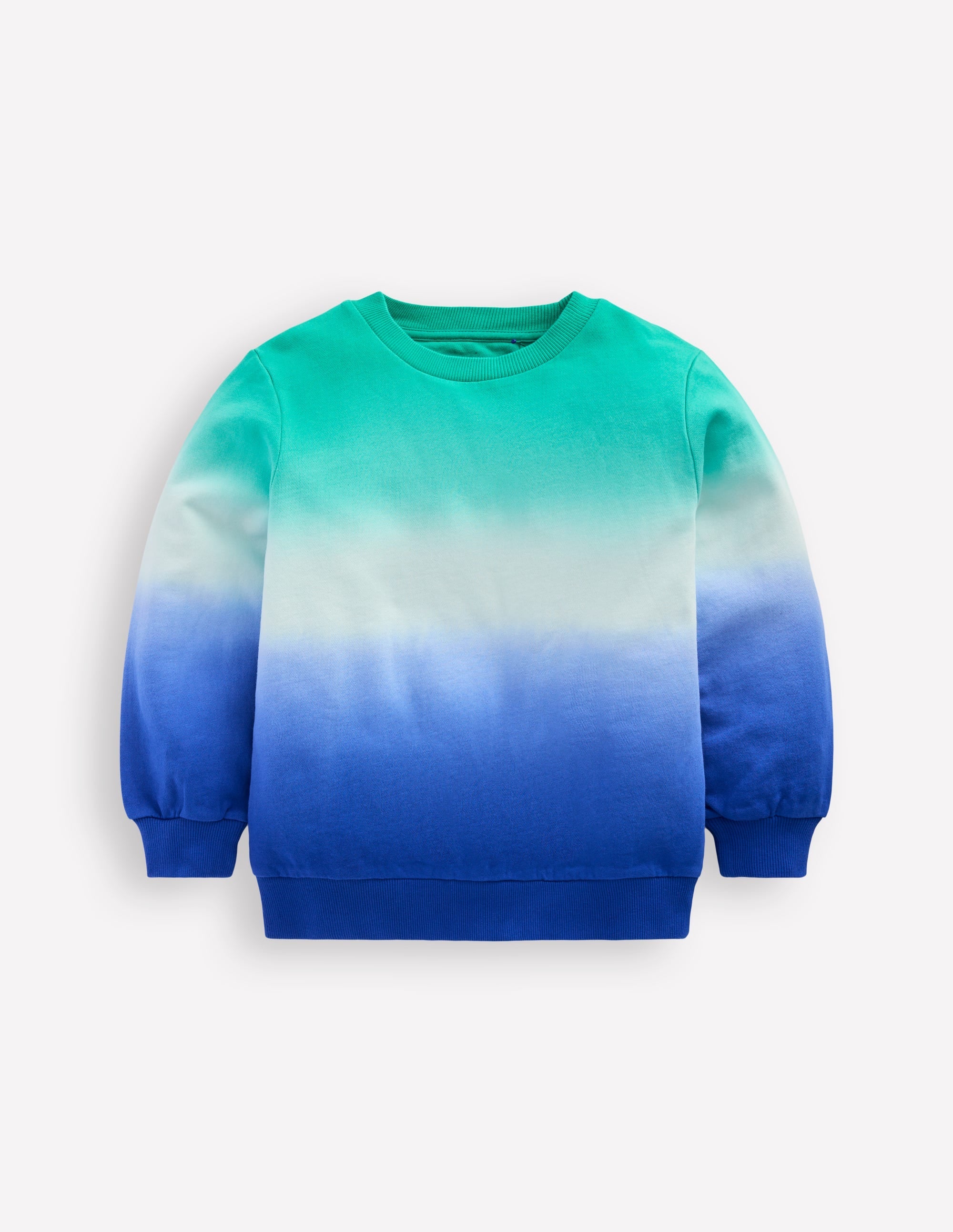 Tie Dye Sweatshirt-Bright Blue/ Aquamarine Blue - Image 1