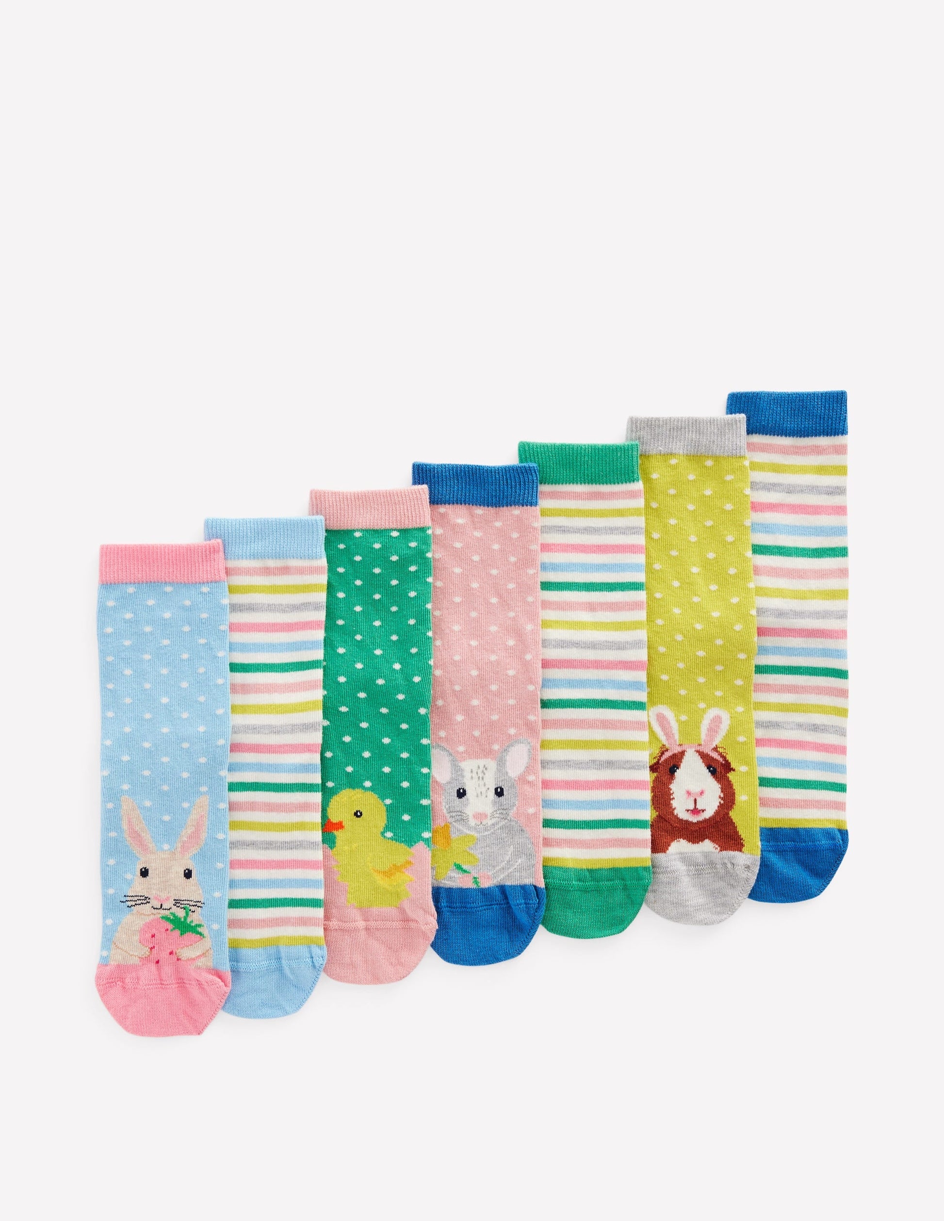 Socks 7 Pack-Easter Animals-1