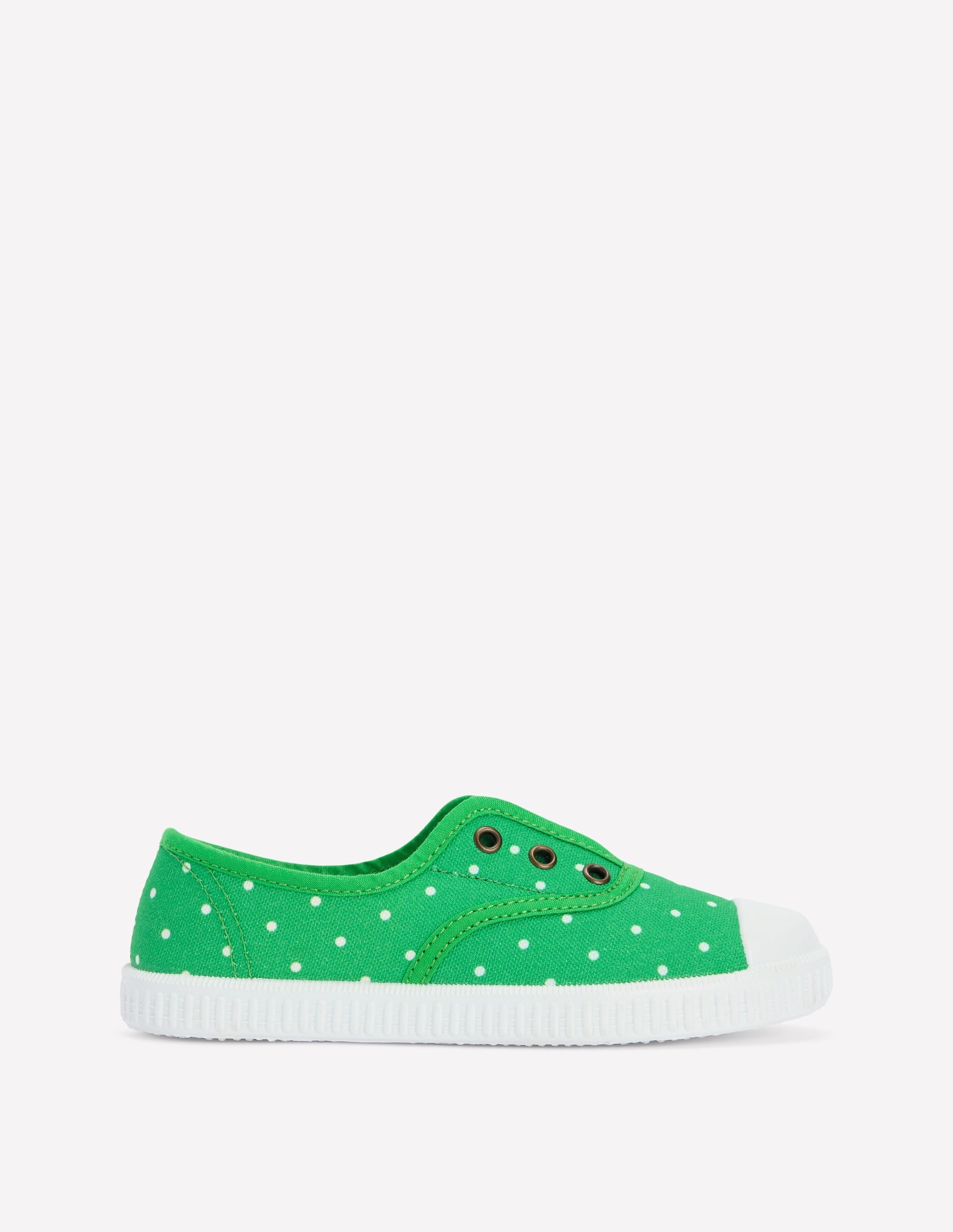 Laceless Canvas Pull-ons-Sapling Green - Image 1