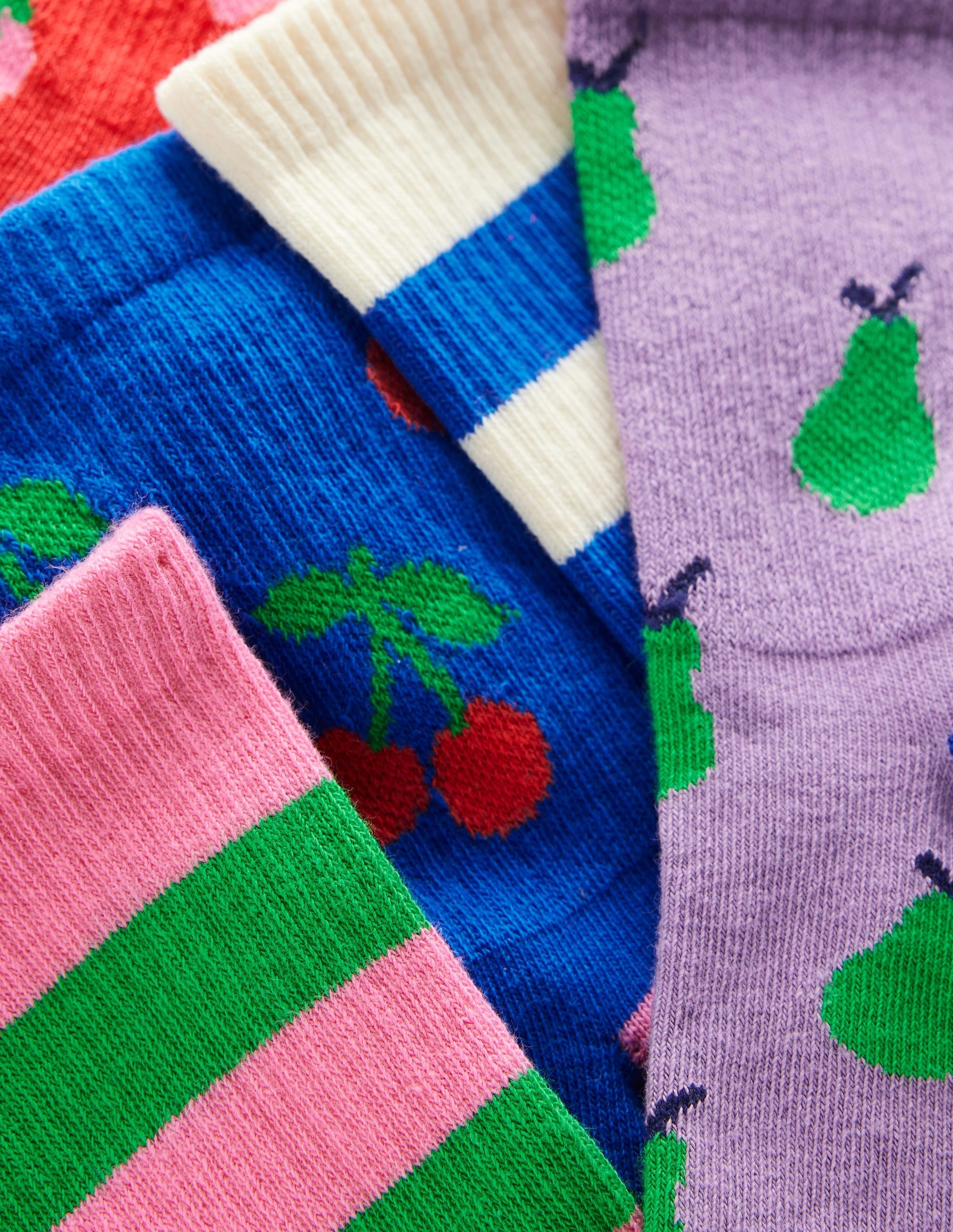 5-Pack Ribbed Socks-Fruit-2