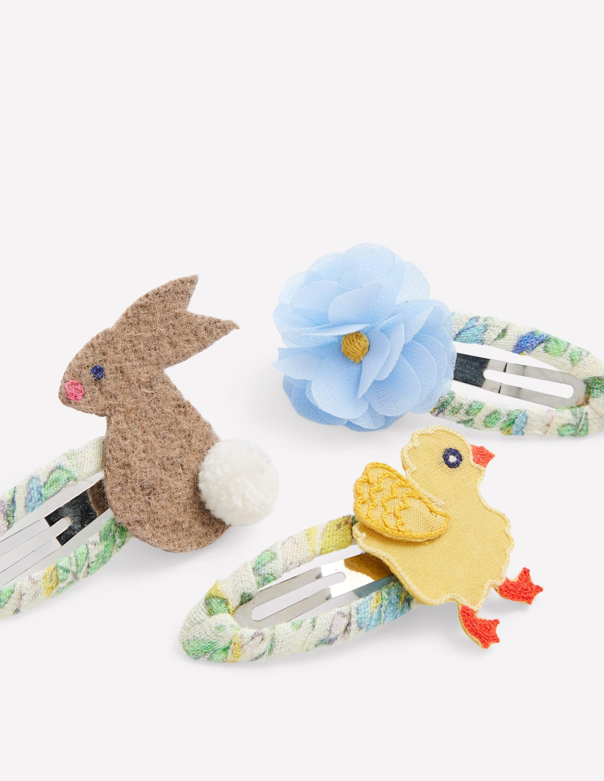3 Pack Hair Clips-Easter Animals-2