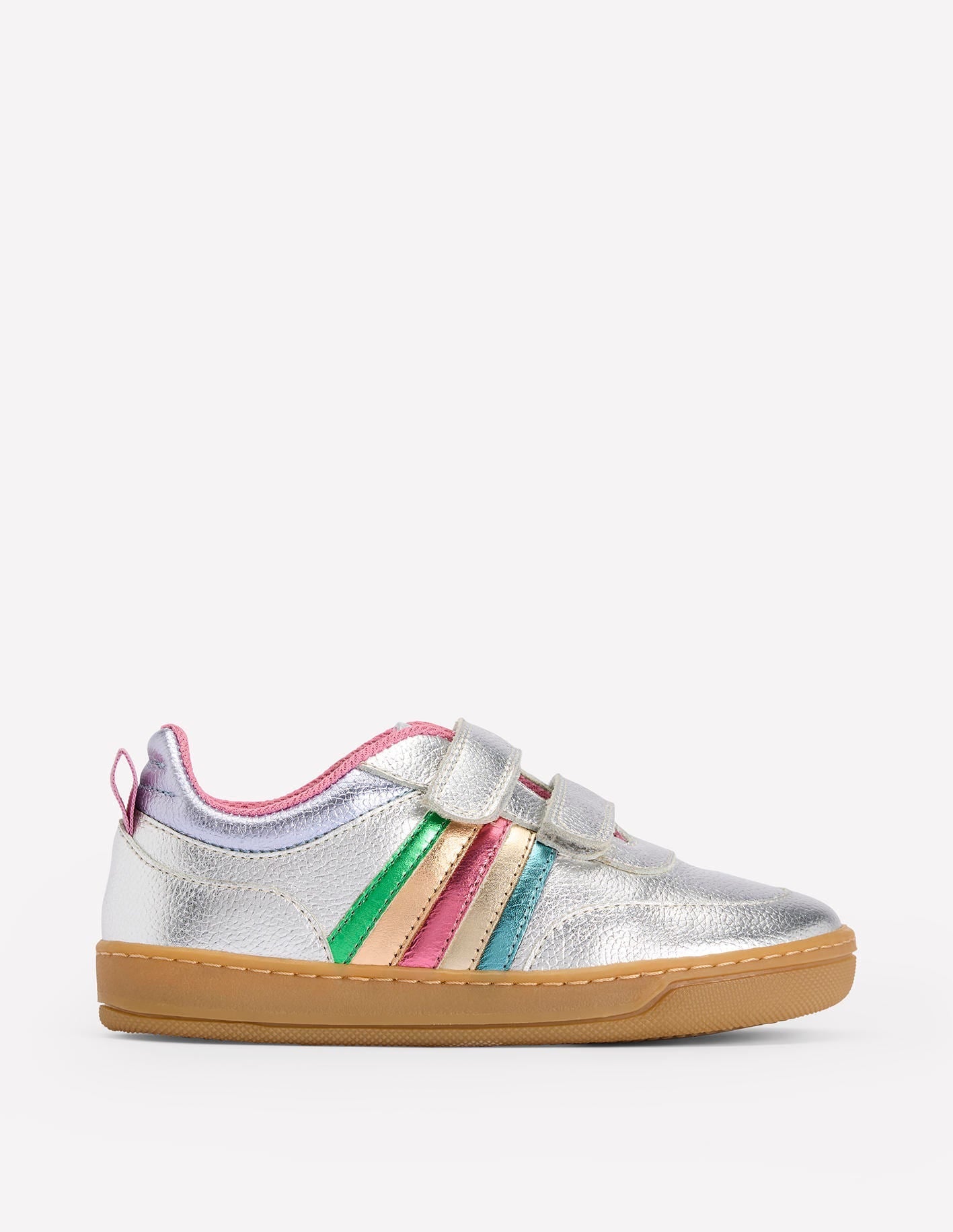 Colourblock Low Tops-Silver Metallic - Image 1