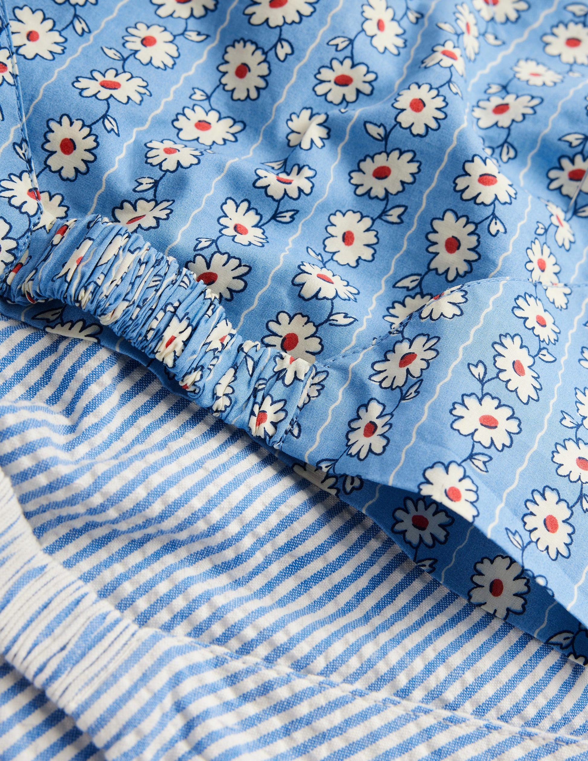 2-Pack Headscarves-Blue Daisy Stripe-2