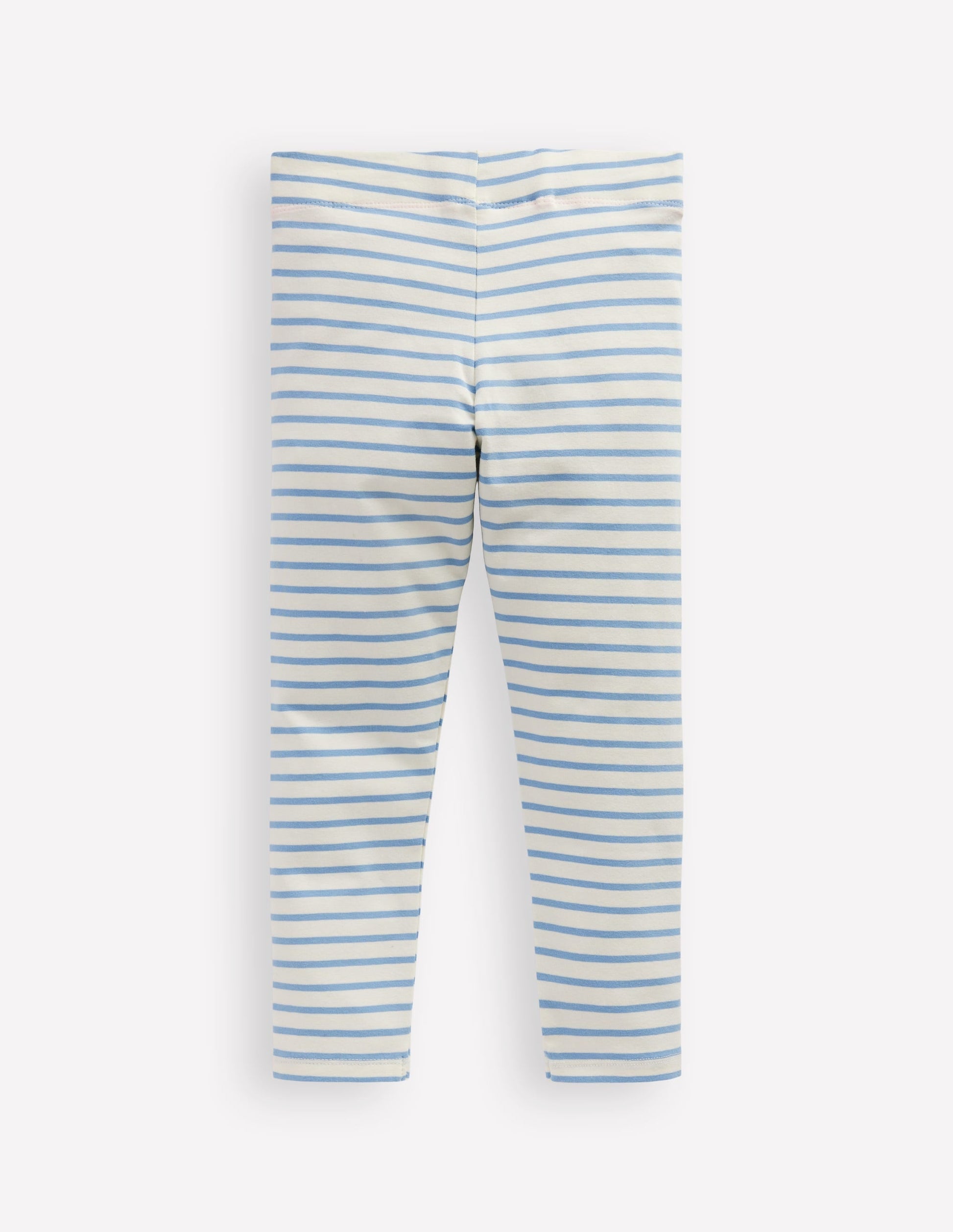 Appliqué Leggings-Vintage Blue Stripe Ice Cream-2