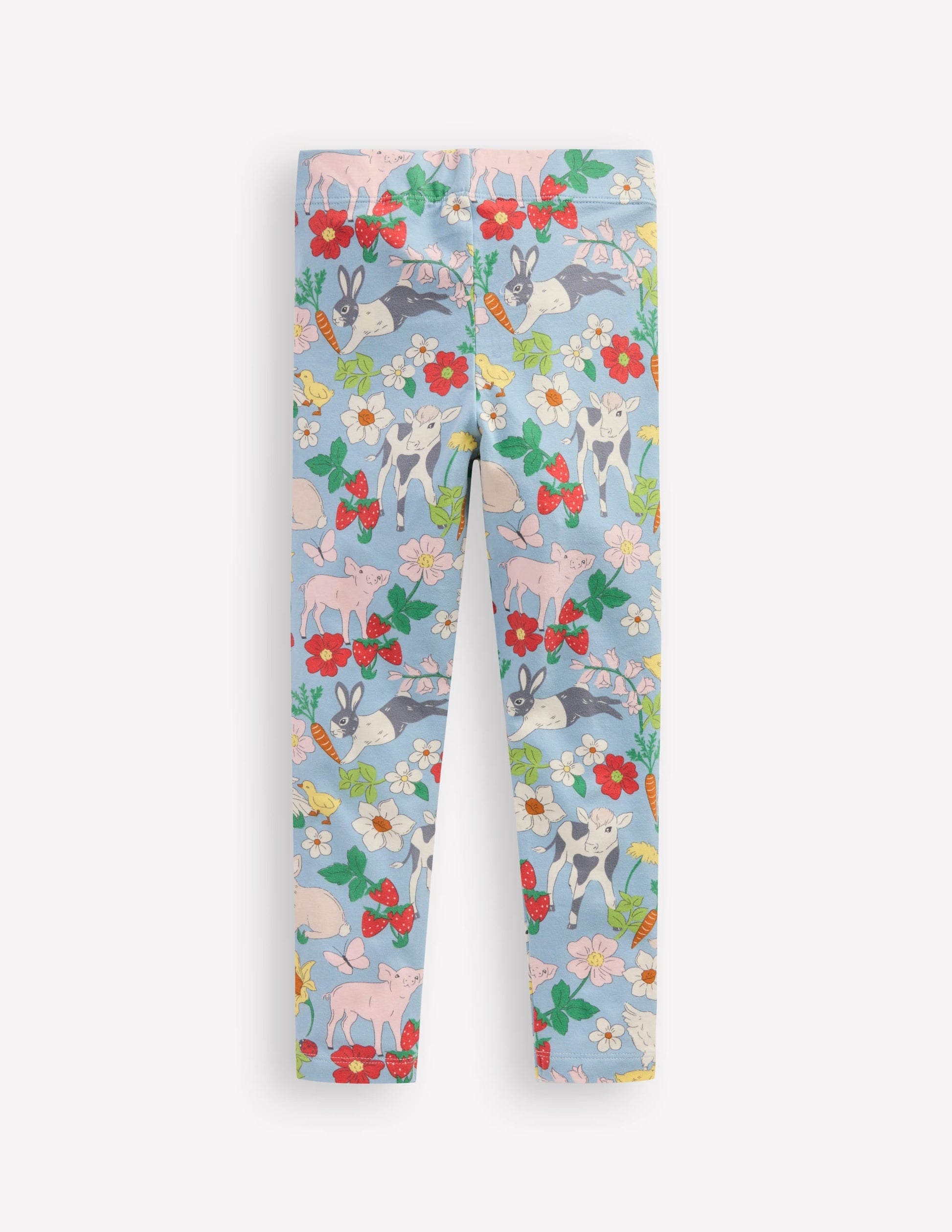 Fun Leggings-Blue Spring Meadow-2