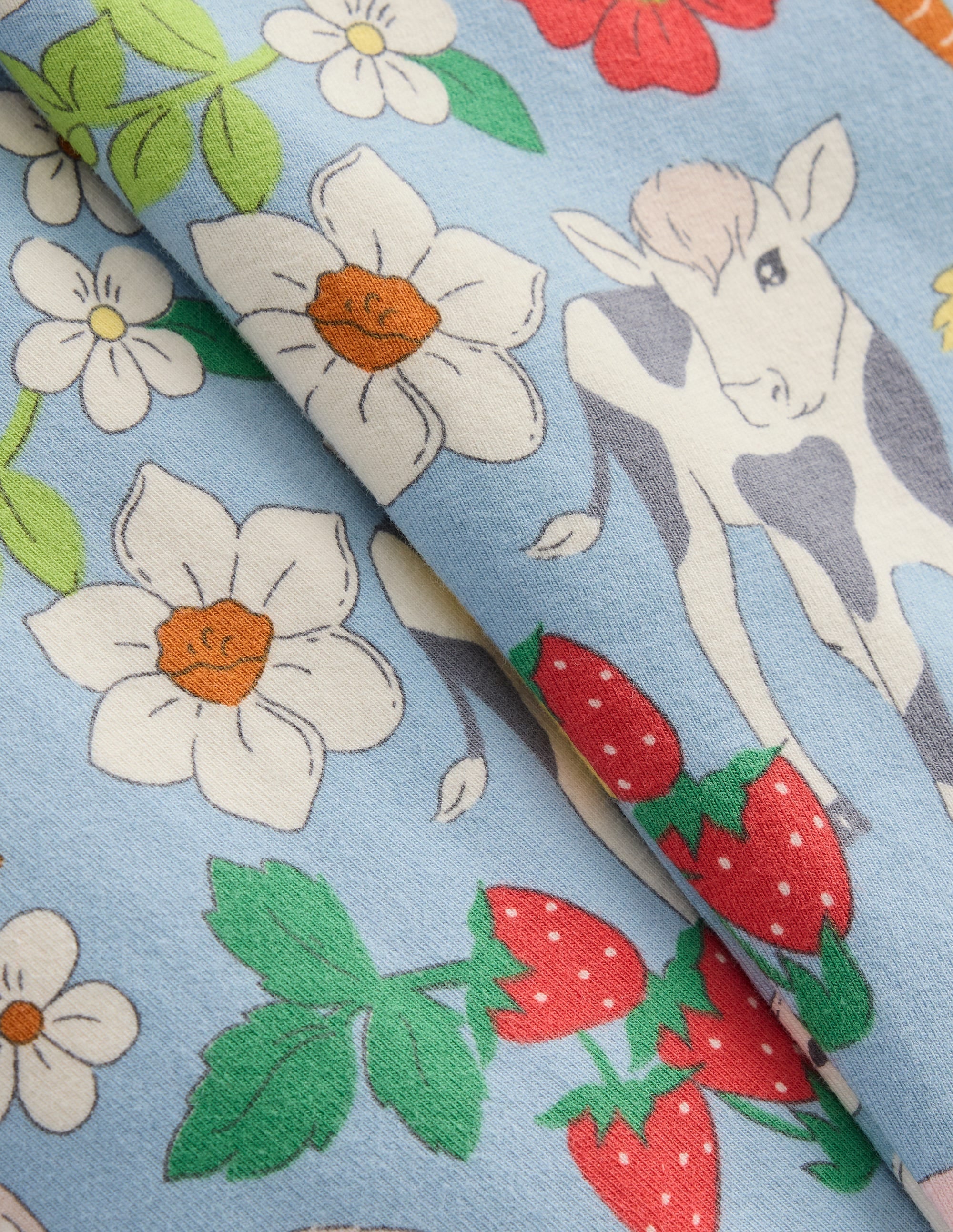 Fun Leggings-Blue Spring Meadow - Image 3