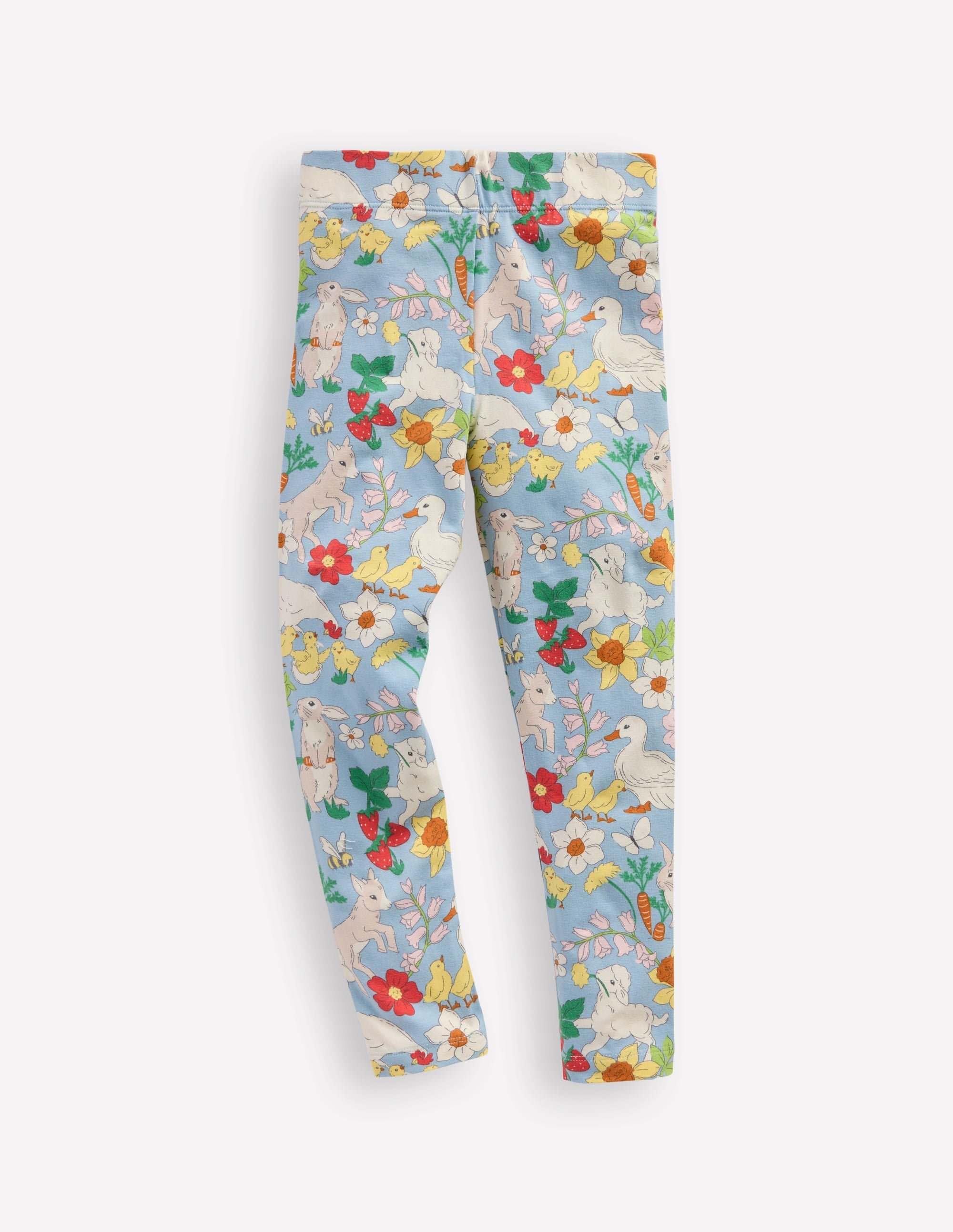 Fun Leggings-Blue Spring Meadow - Image 1