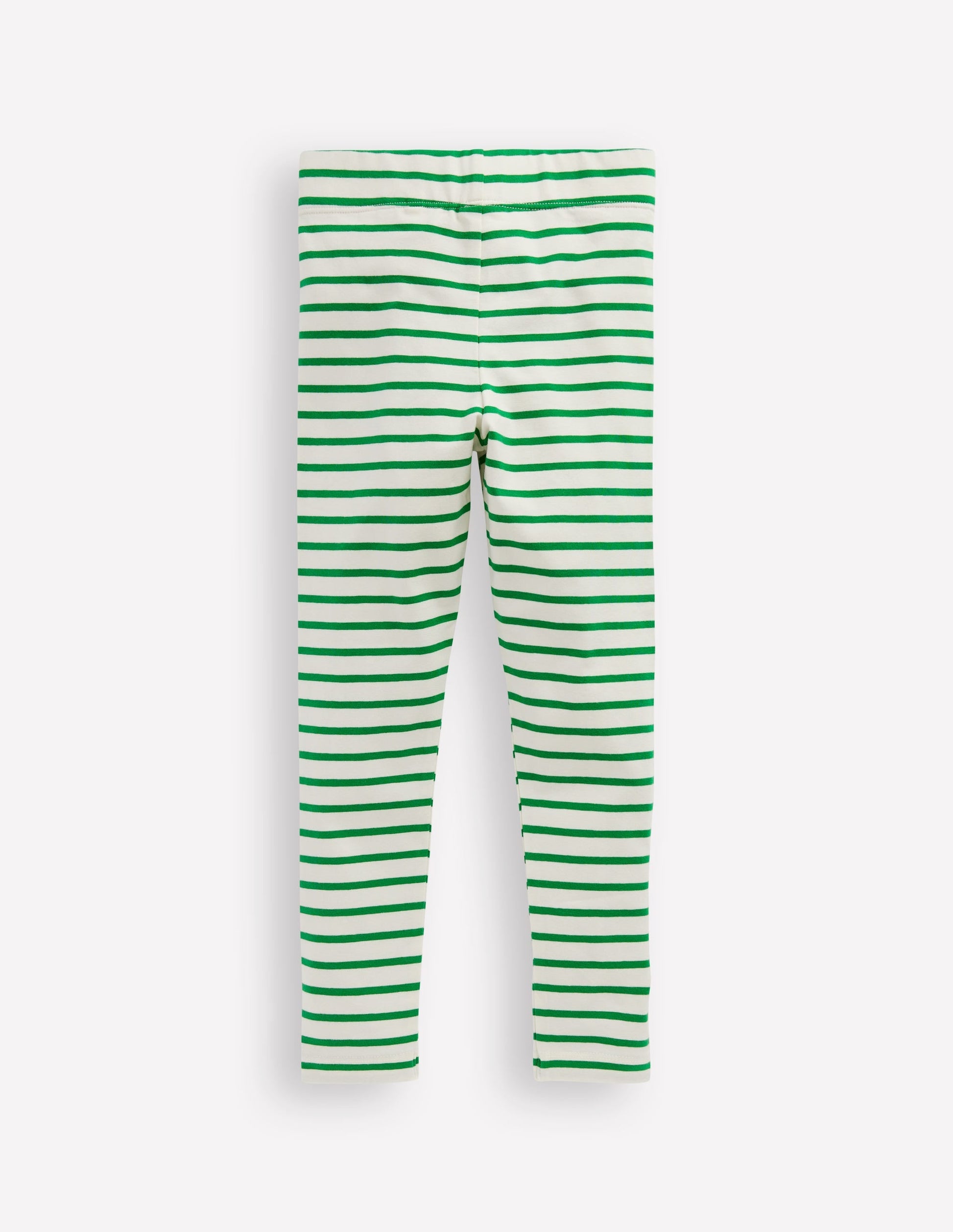 Fun Leggings-Green Stripe-2