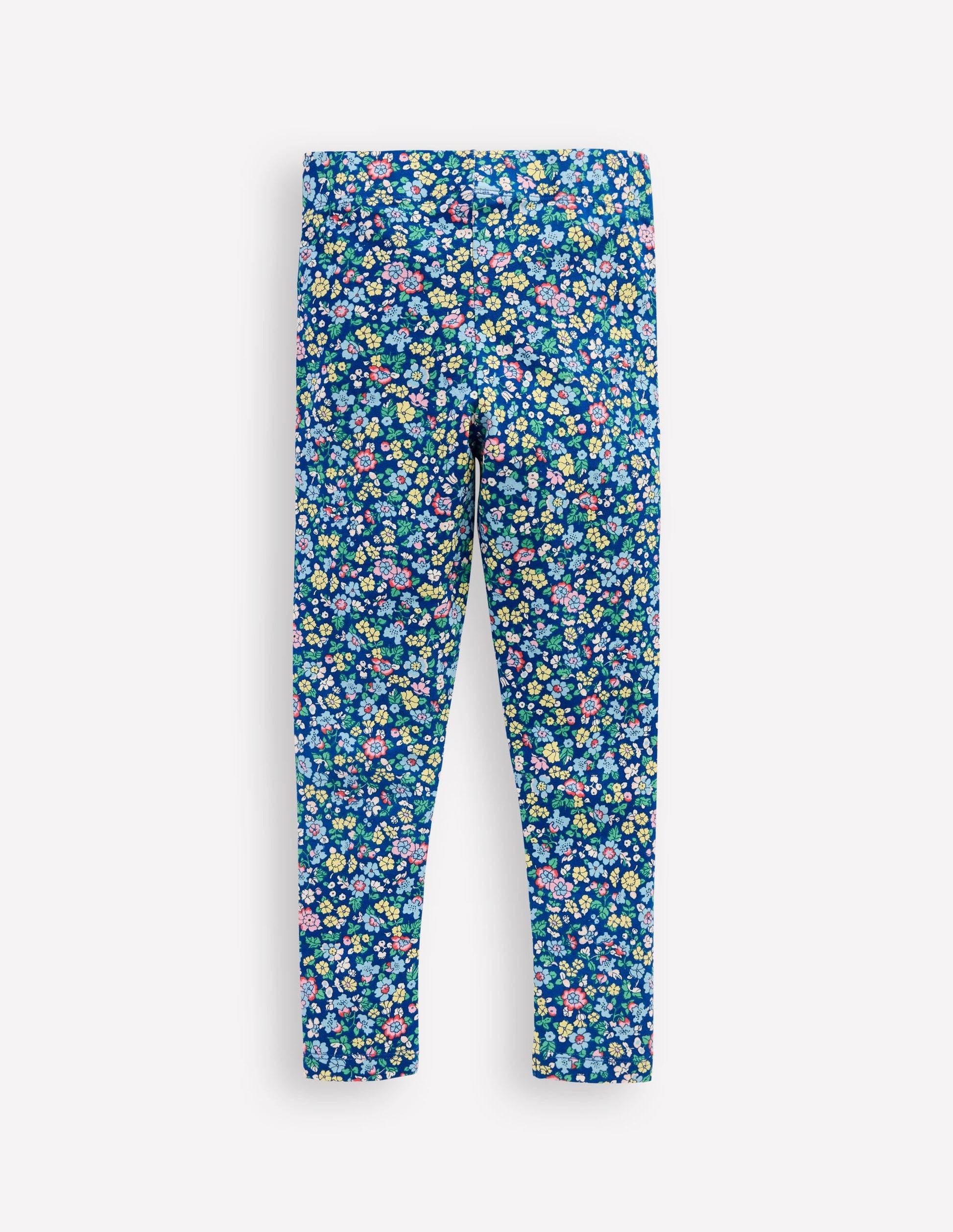 Fun Leggings-Sapphire Blue Nautical Floral-2