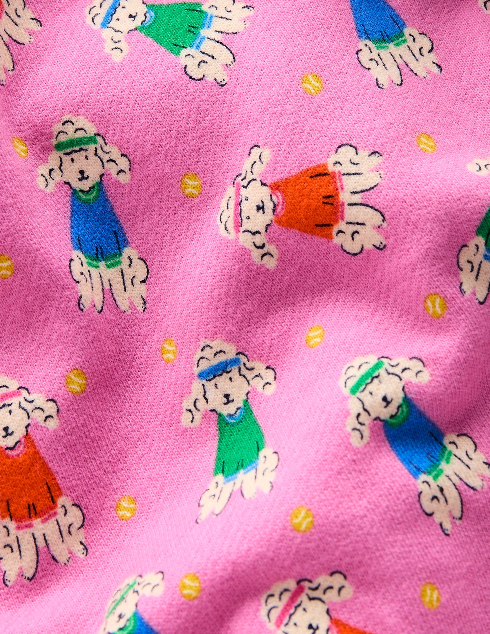 Printed Relaxed Sweatshirt-Cosmos Pink Sporty Poodle - Image 3