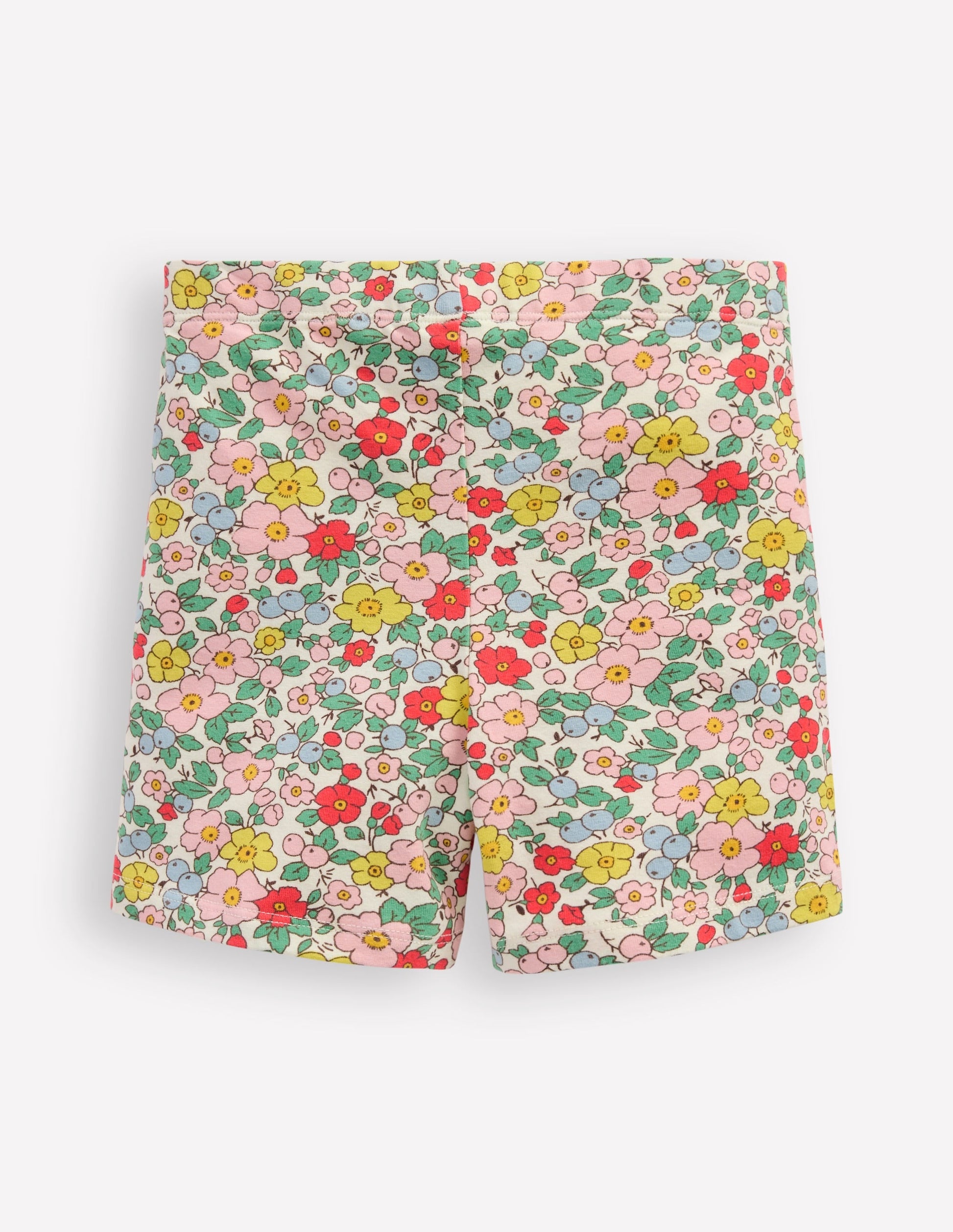 Cartwheel Shorts-Vanilla Apple Blossom Floral-2