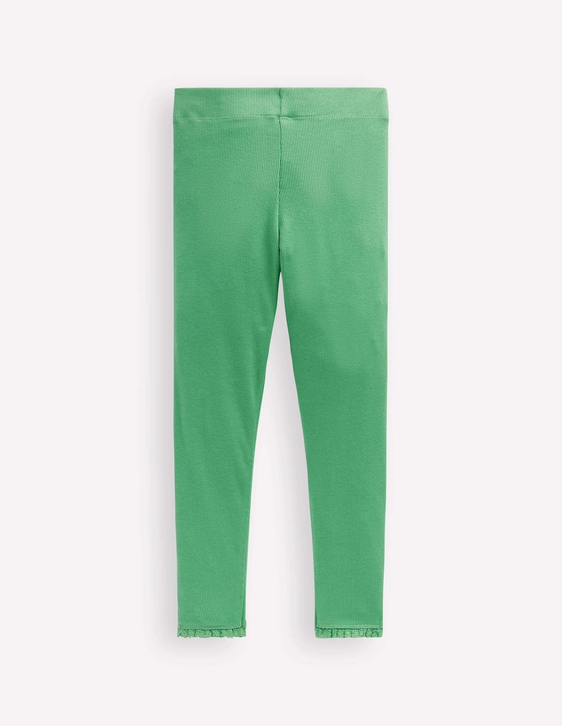 Ribbed Leggings-Jade Green-2