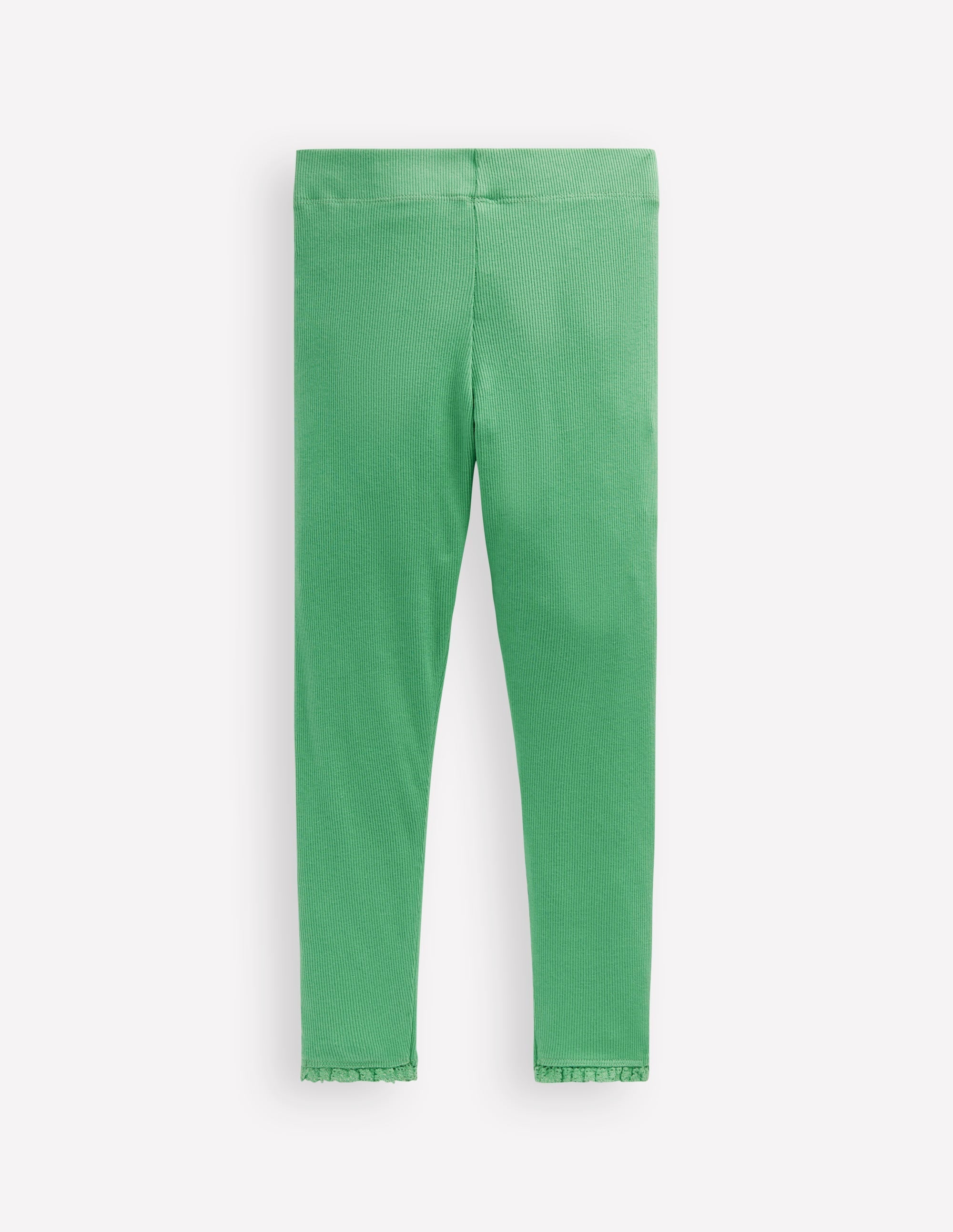 Ribbed Leggings-Jade Green - Image 2
