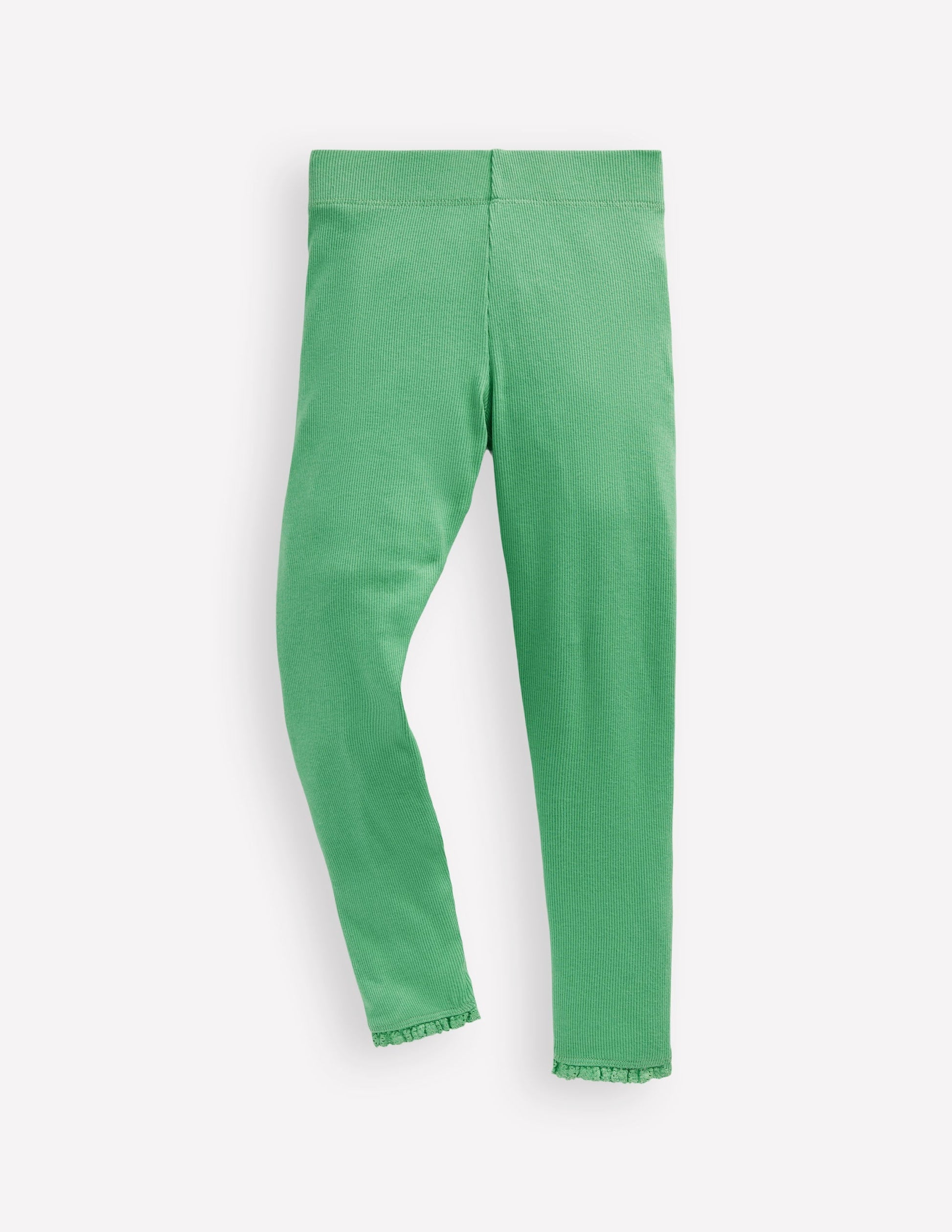 Ribbed Leggings-Jade Green-1