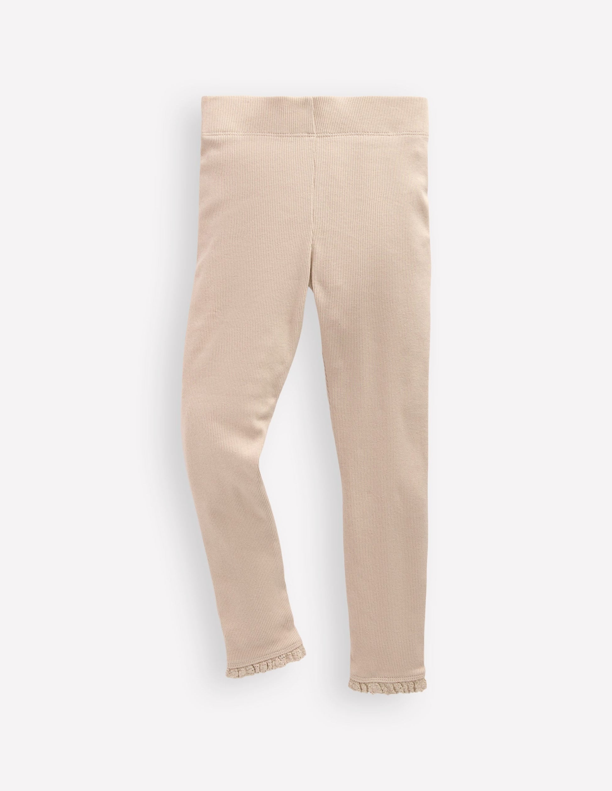 Ribbed Leggings-Oatmeal Marl-1