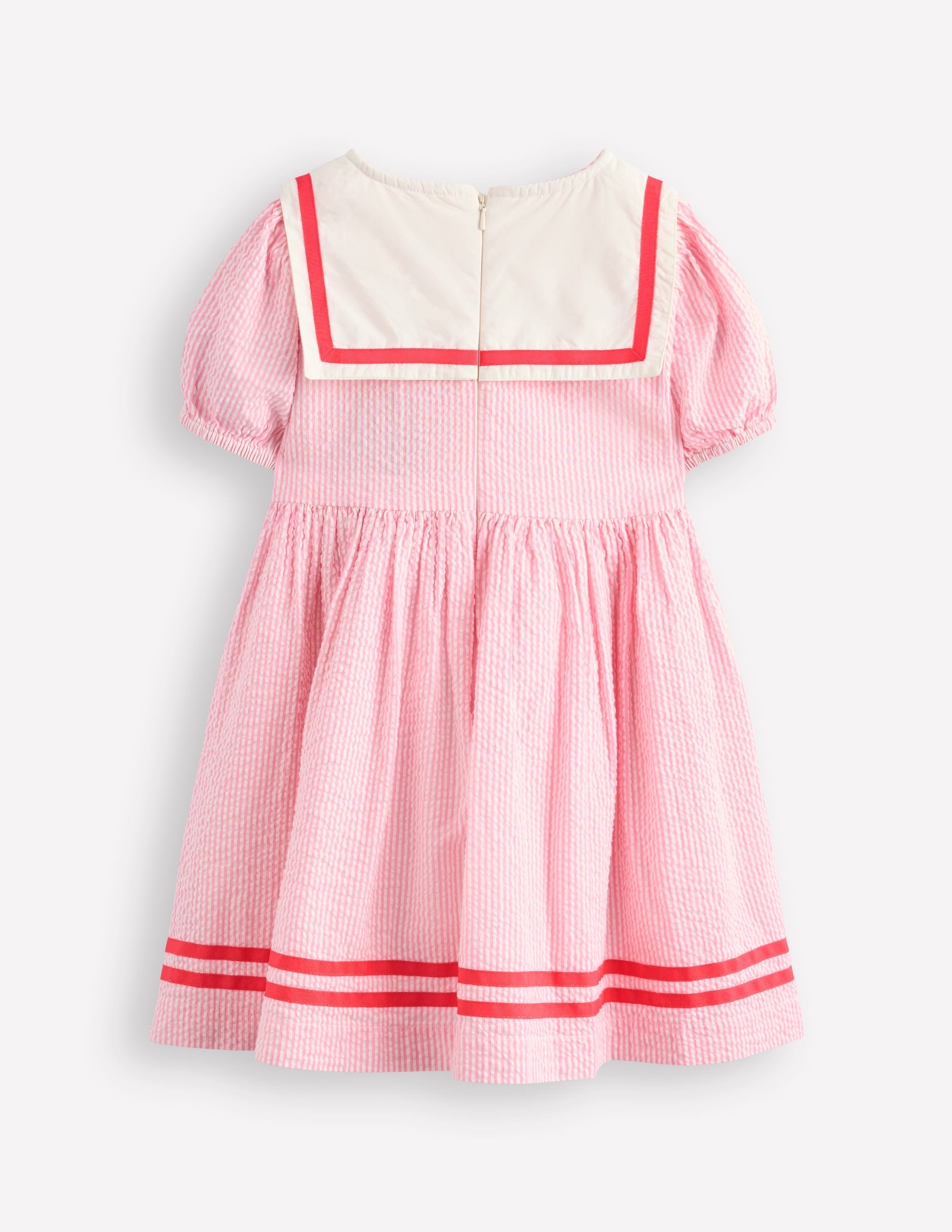Heritage Sailor Dress-Pink Ticking - Image 2