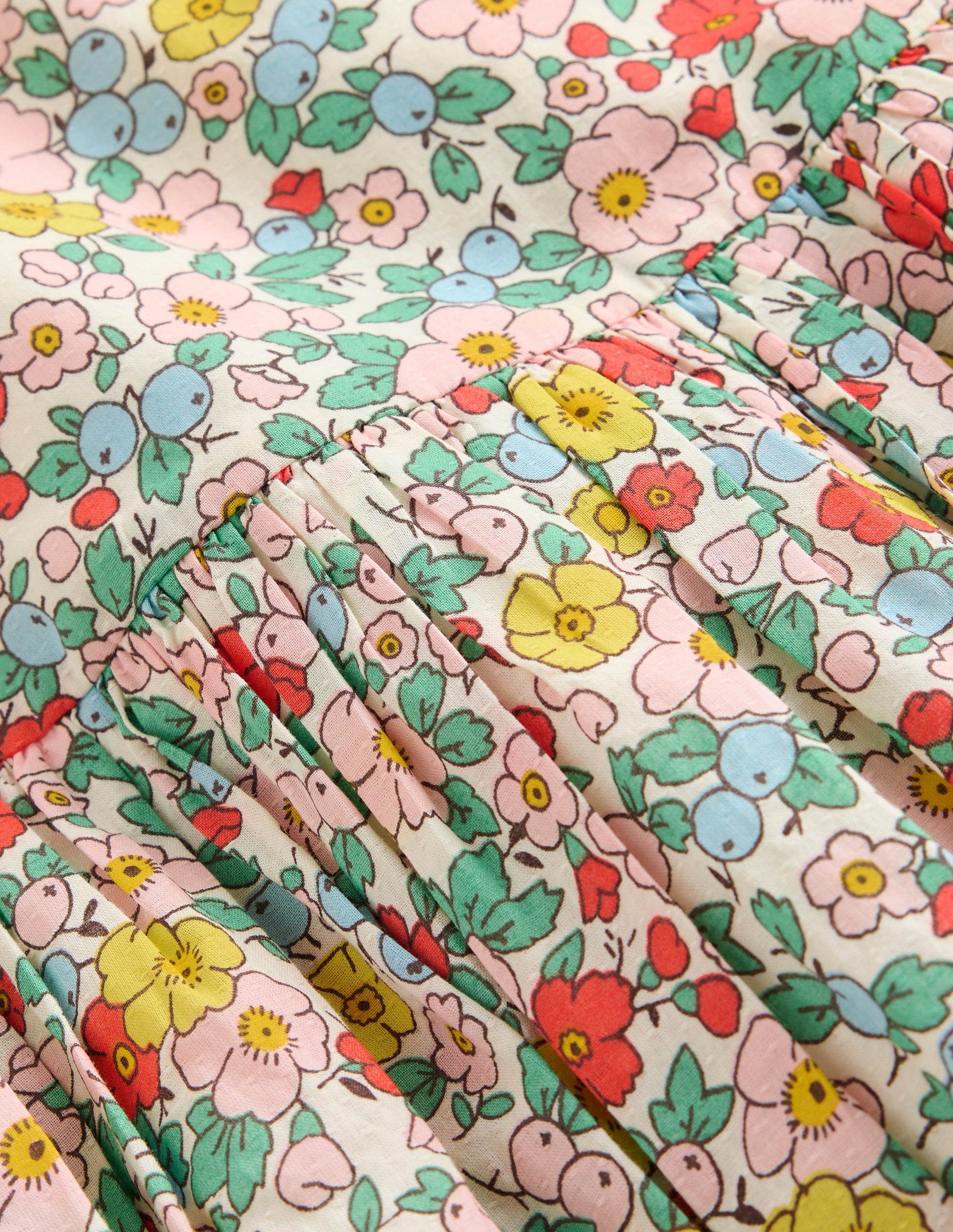 Madeline Woven Dress-Vanilla White Apple Blossom-3