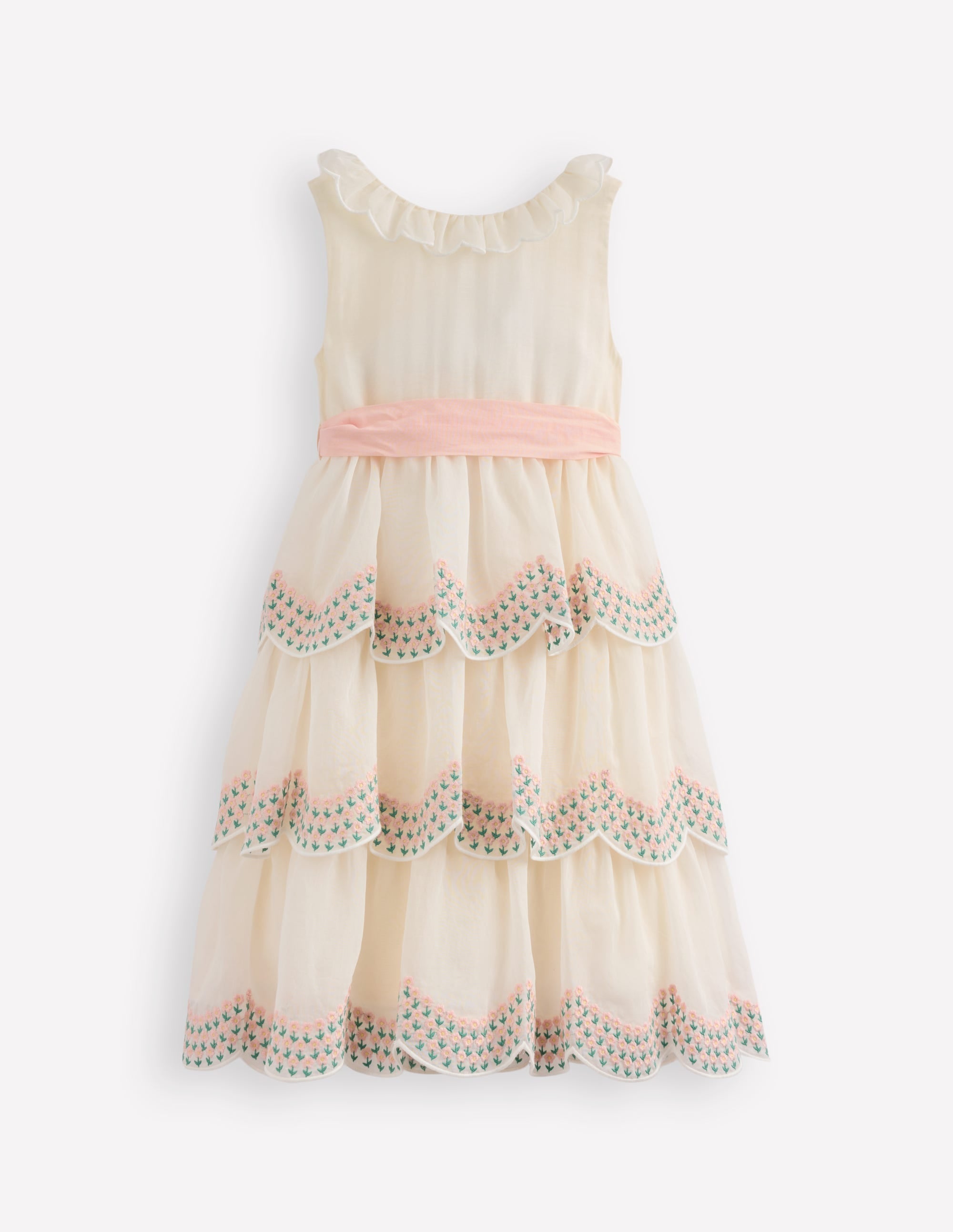 Tiered Organza Dress-Ivory - Image 2