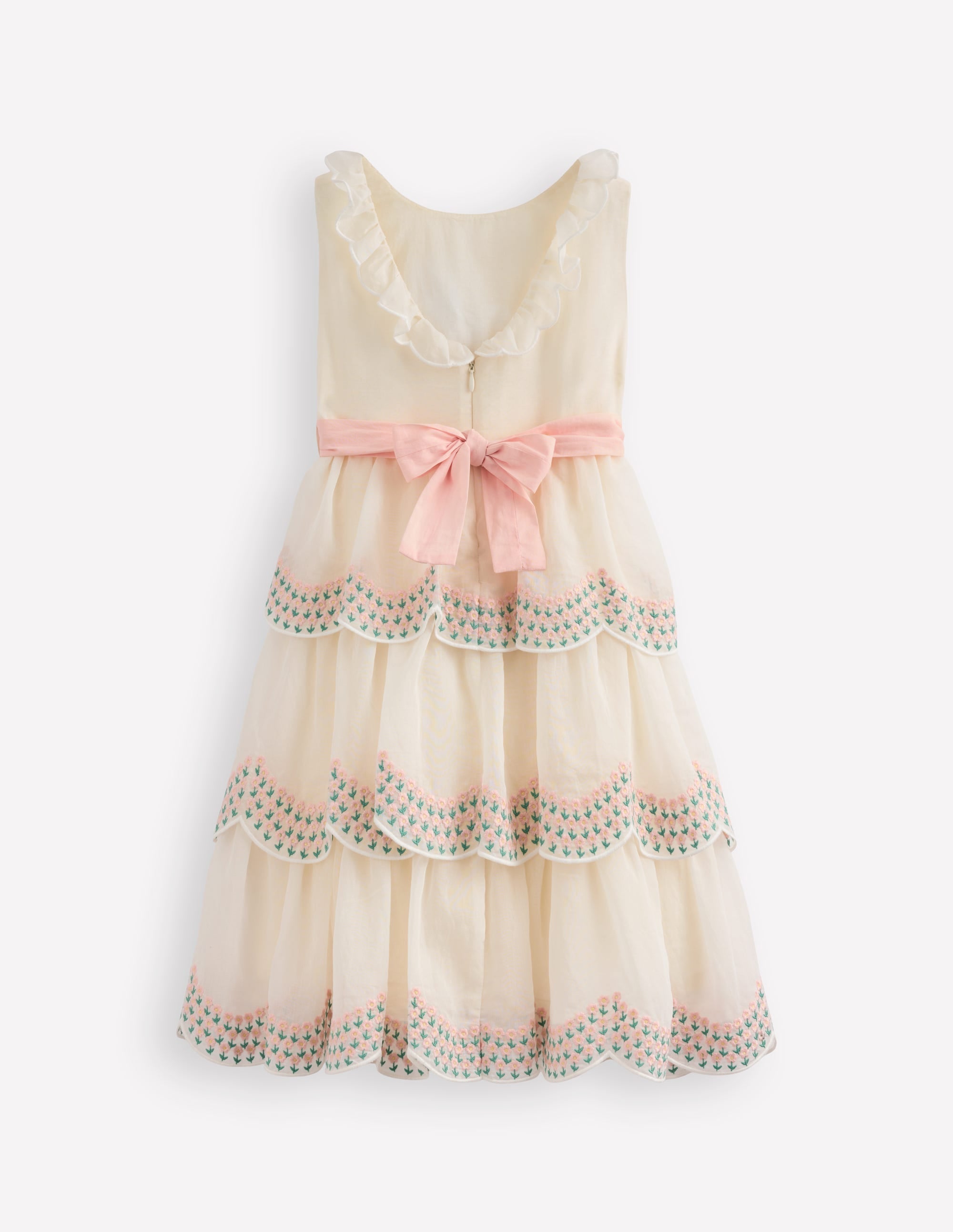 Tiered Organza Dress-Ivory - Image 3