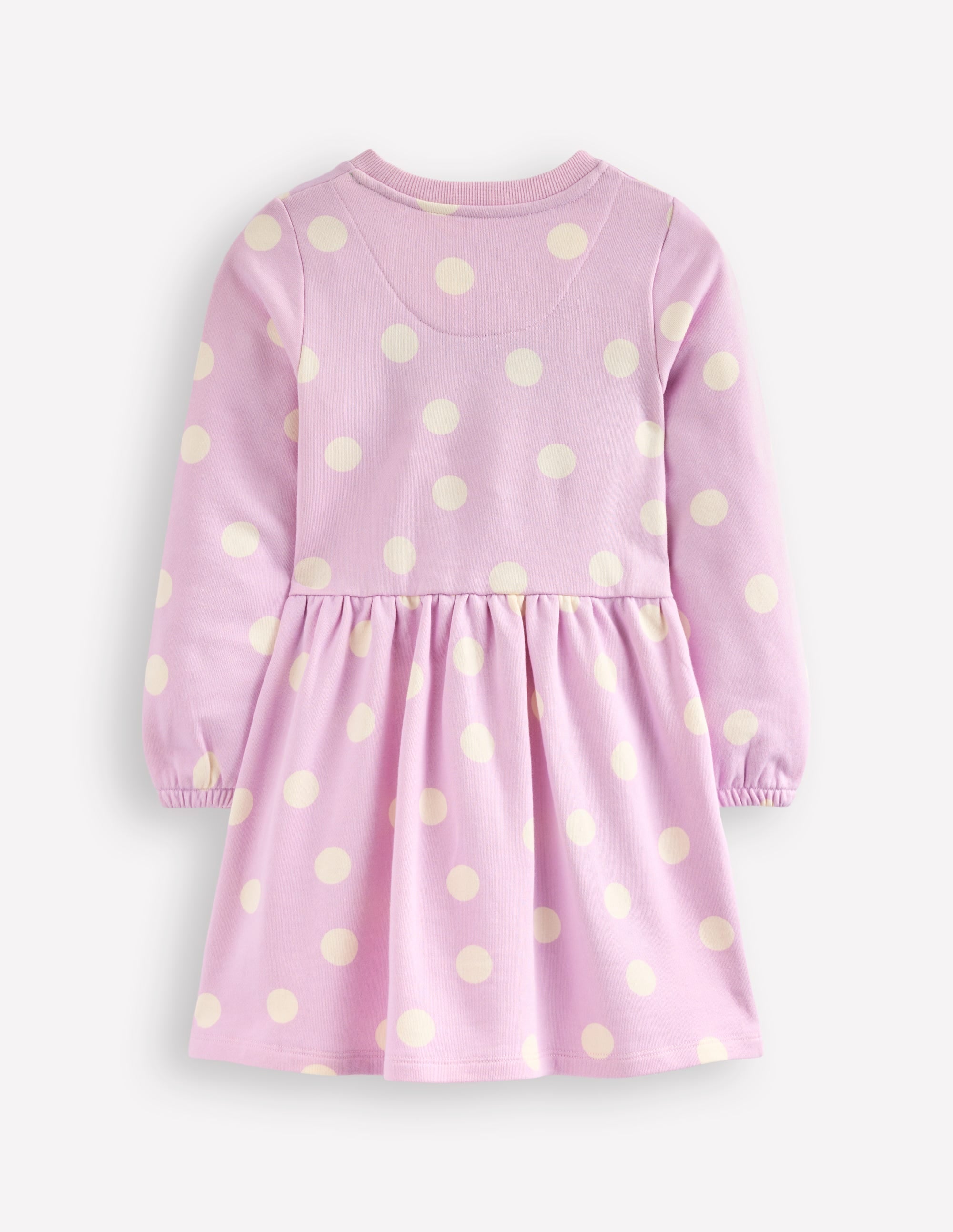 Boucle Appliqué Sweat Dress-Sugared Lilac Spot Dogs - Image 2
